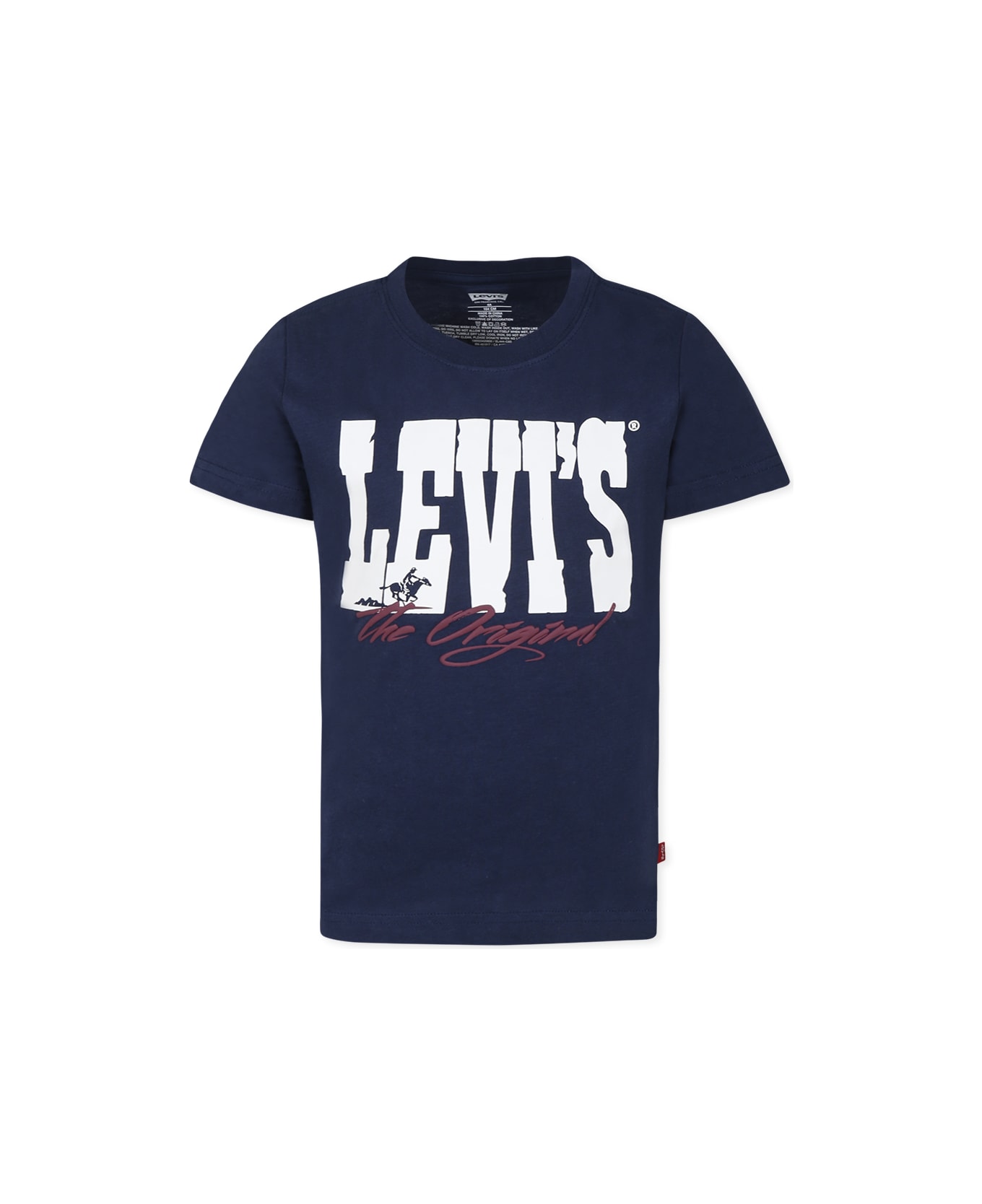 Levi
s Blue T-shirt For Boy With Logo - Blue
