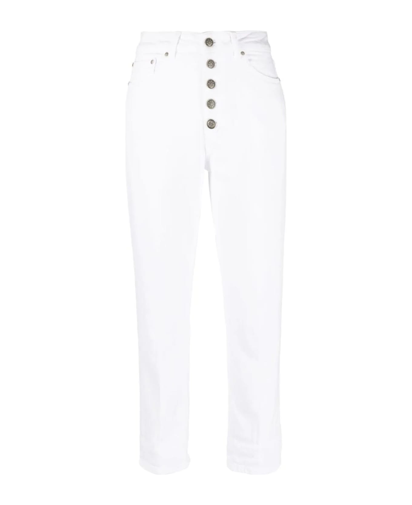 Dondup White Stretch-cotton Jeans - White