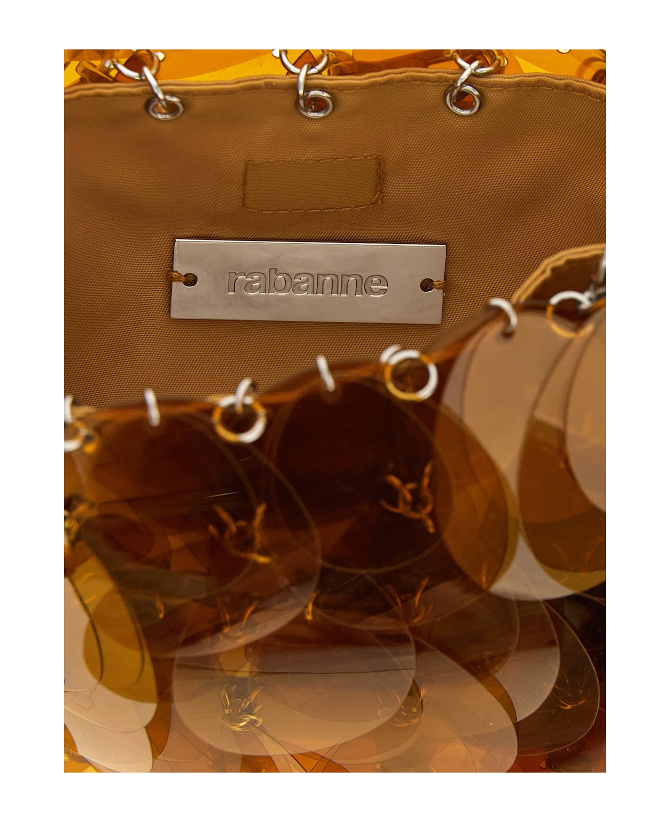 Paco Rabanne 'sparkle' Shoulder Bag - Orange