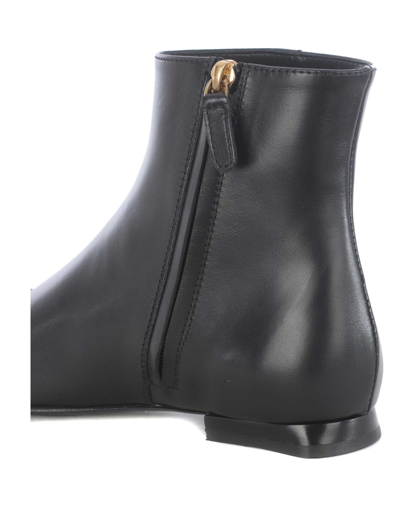 Tod's Ankle Boot In Leather - Nero