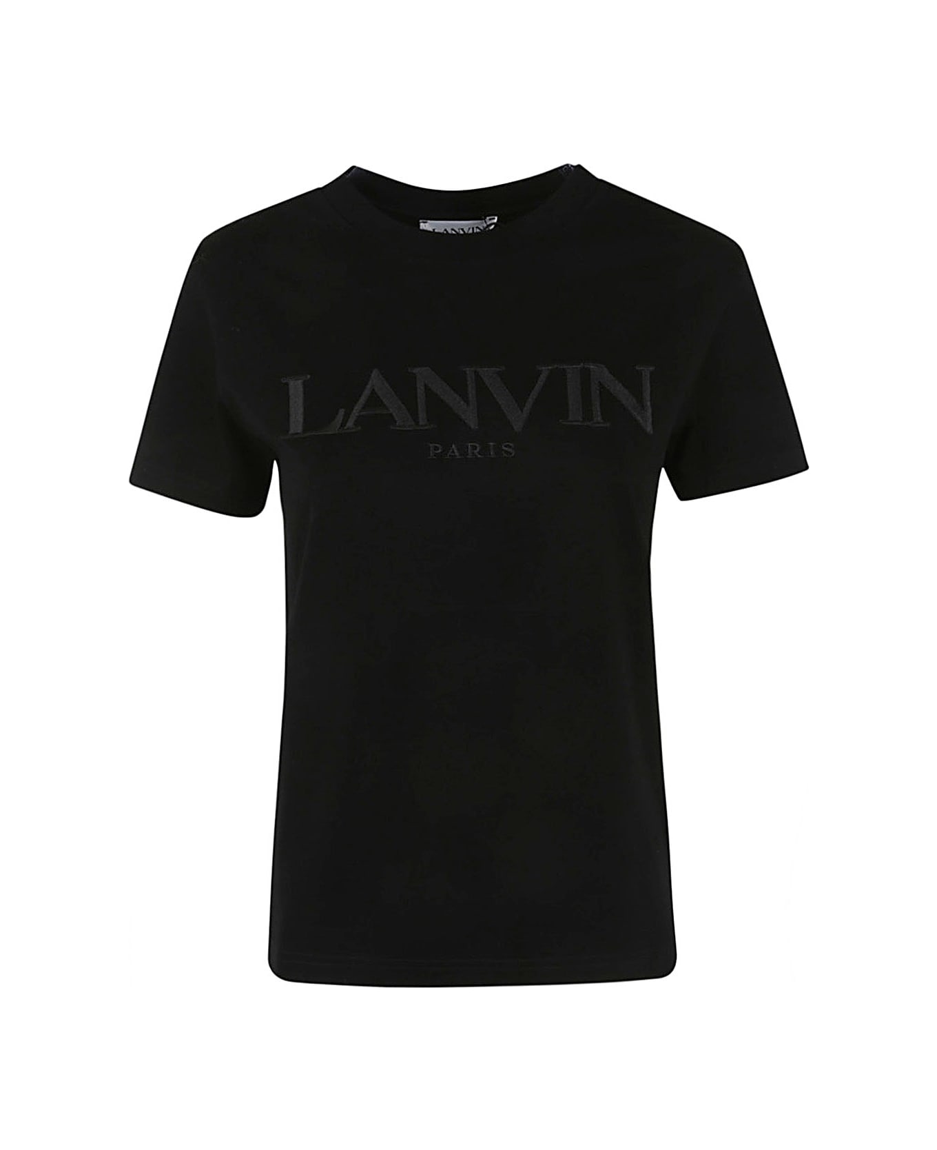 Lanvin Embroidered Regular T-shirt - Black