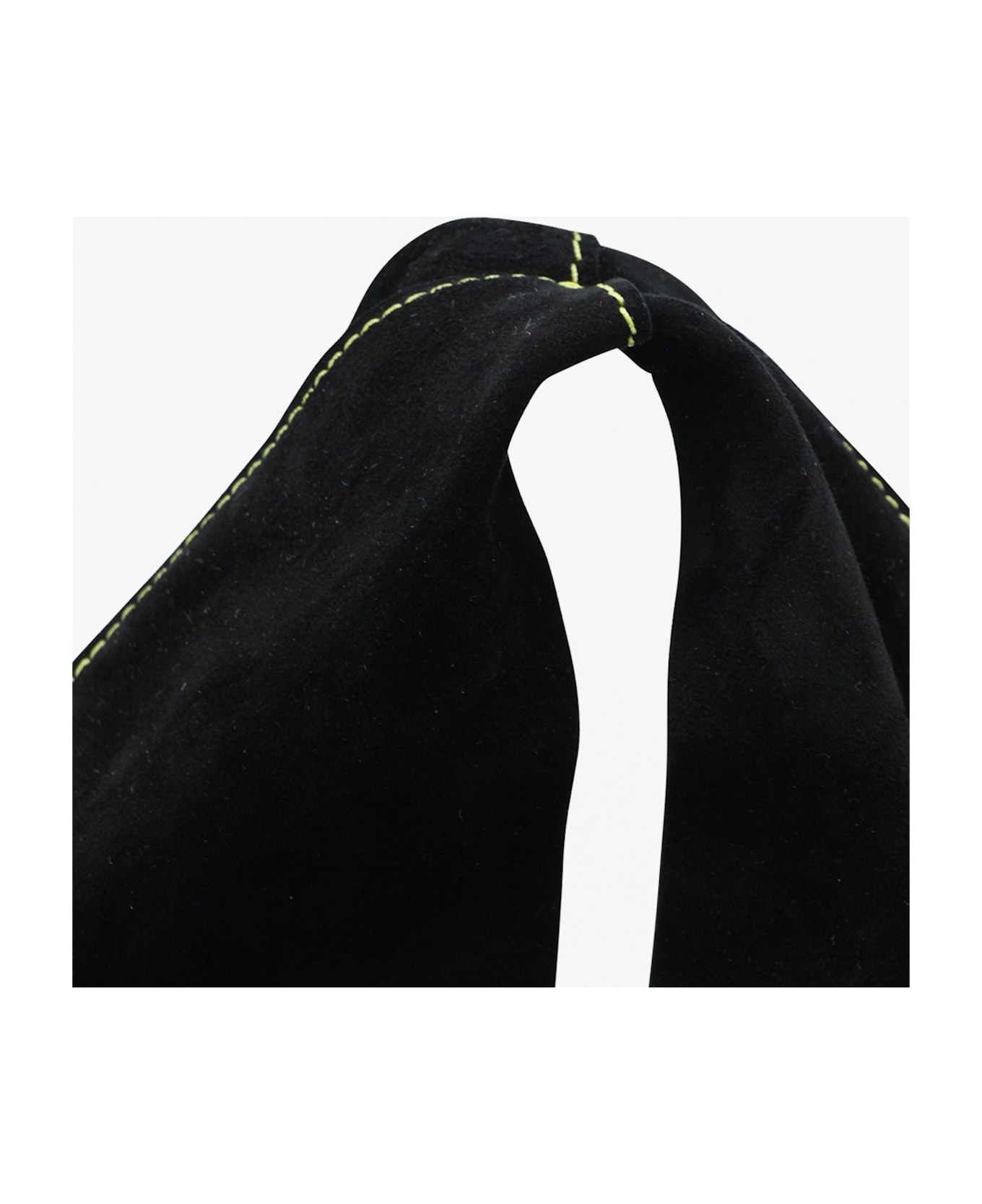 The Row Black Leather Bidle Small Shoulder Bag - BLACK/LEMON