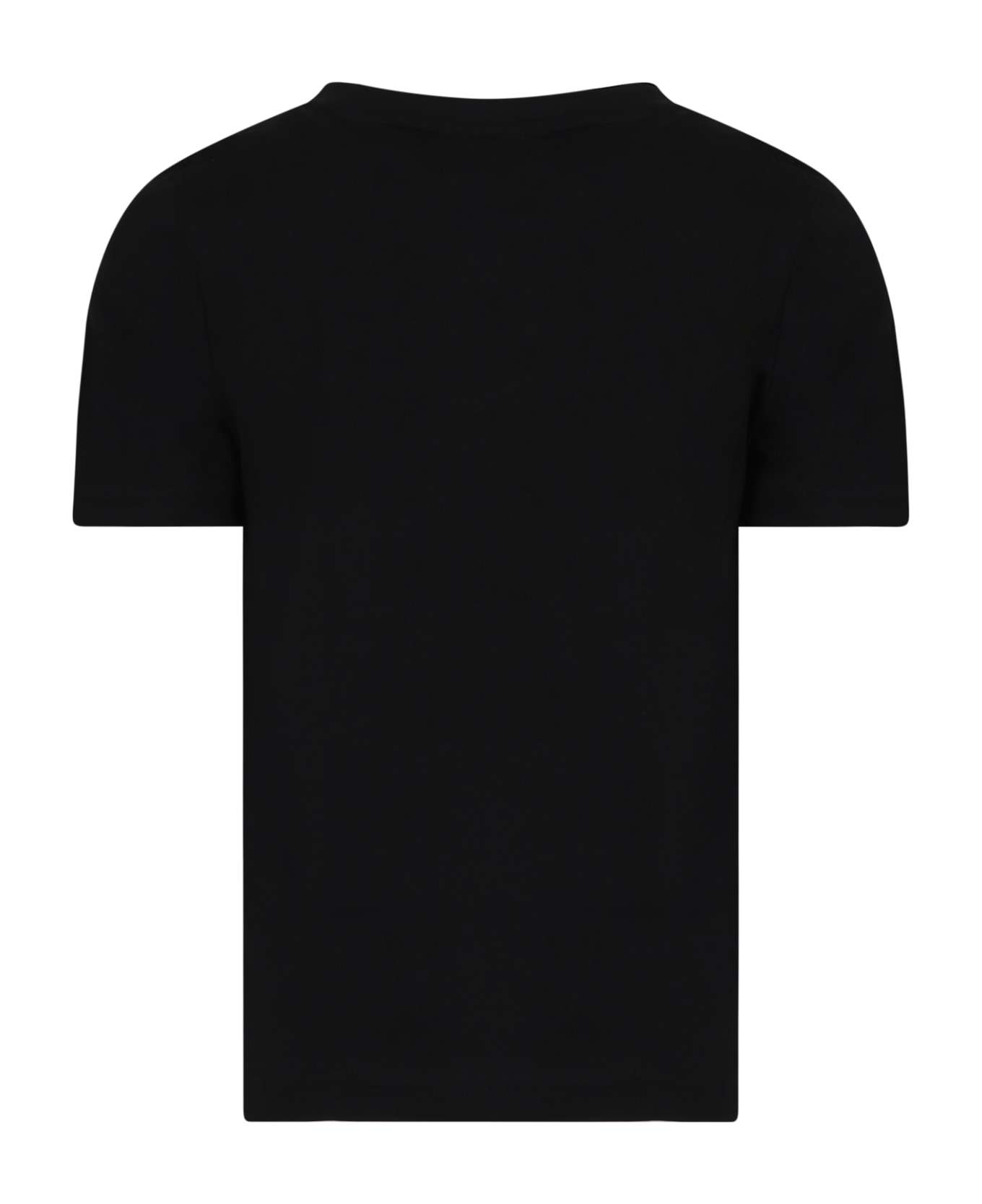 Hugo Boss Black T-shirt For Boy With Logo - Black Tシャツ＆ポロシャツ