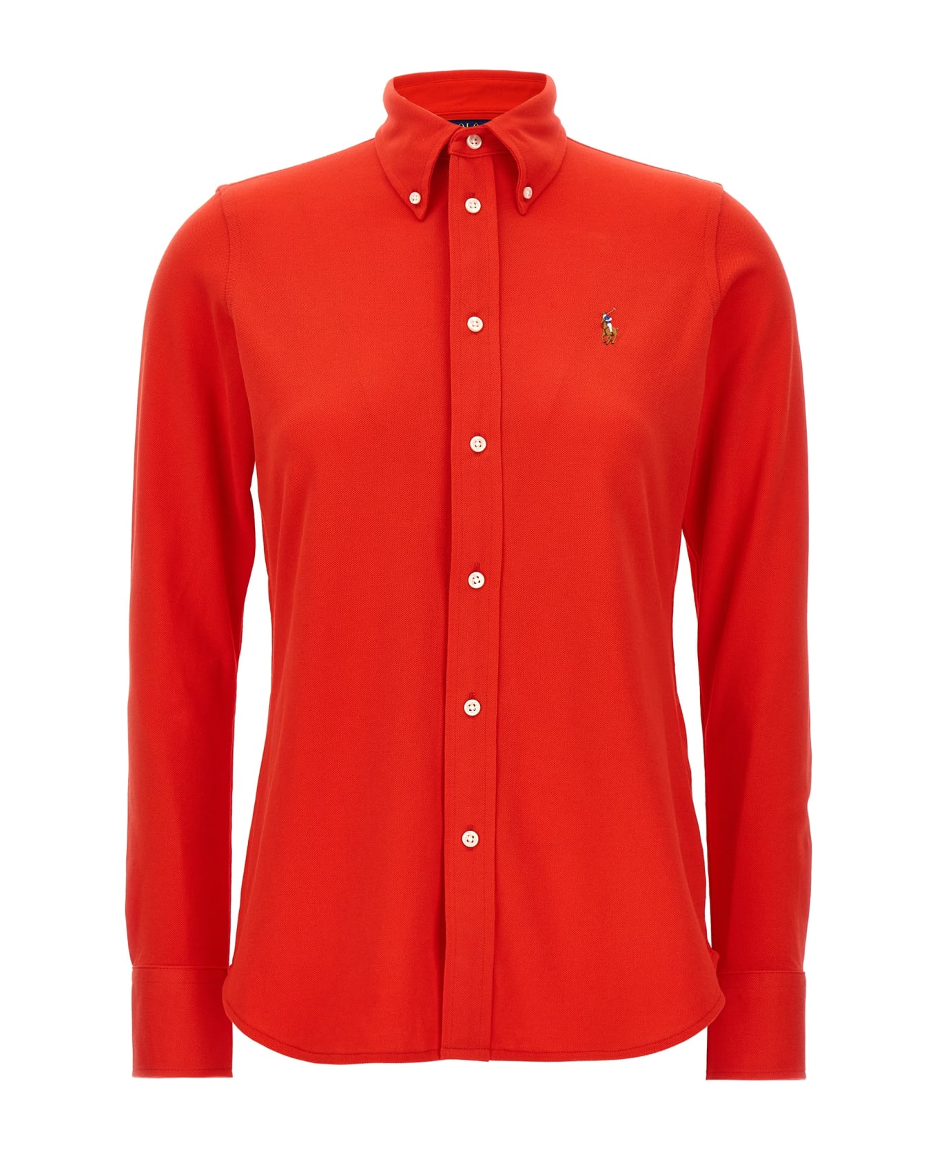 Polo Ralph Lauren Logo Embroidery Shirt - Red シャツ
