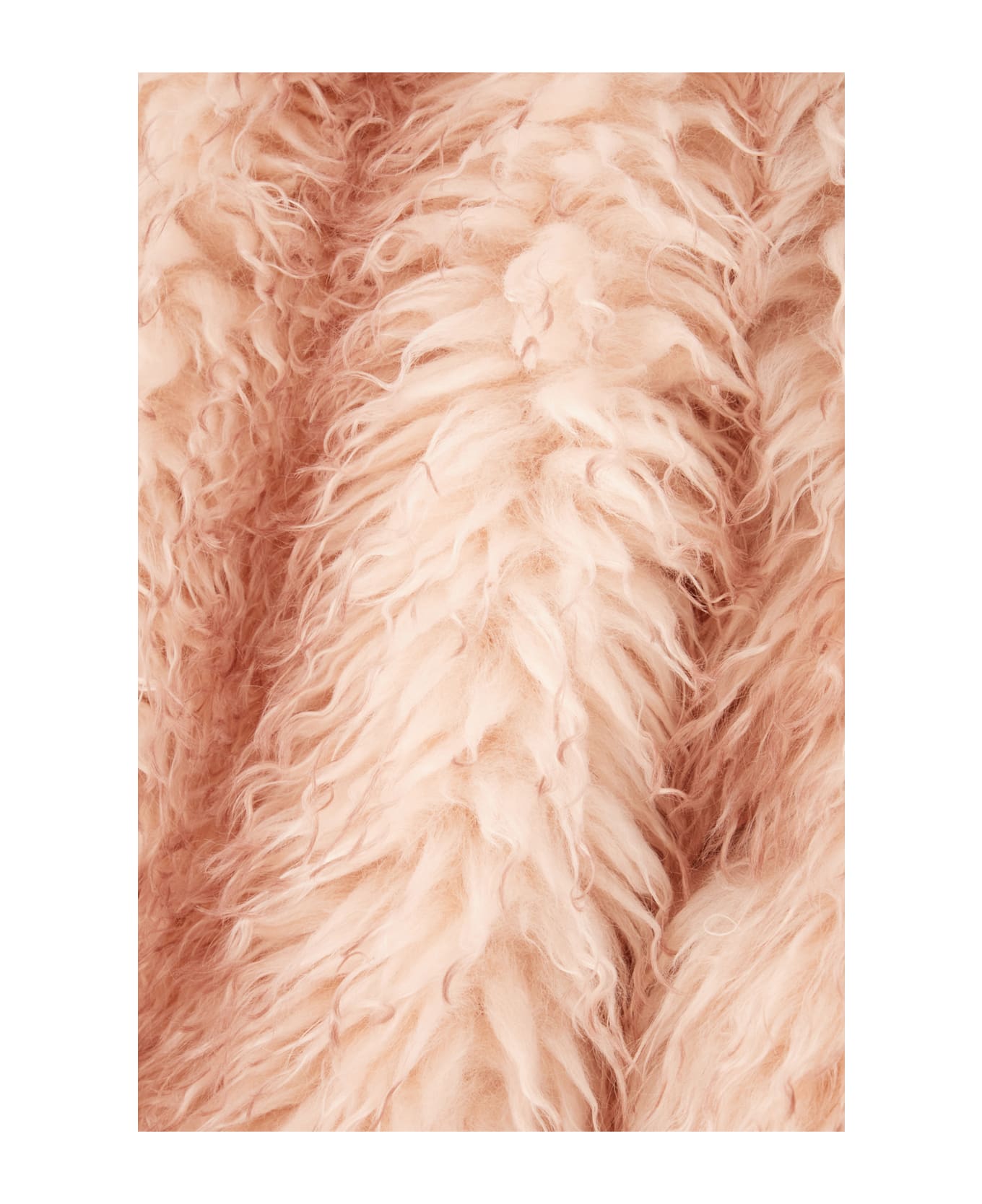 Ganni Pink Eco Fur Coat - MARY'S ROSE