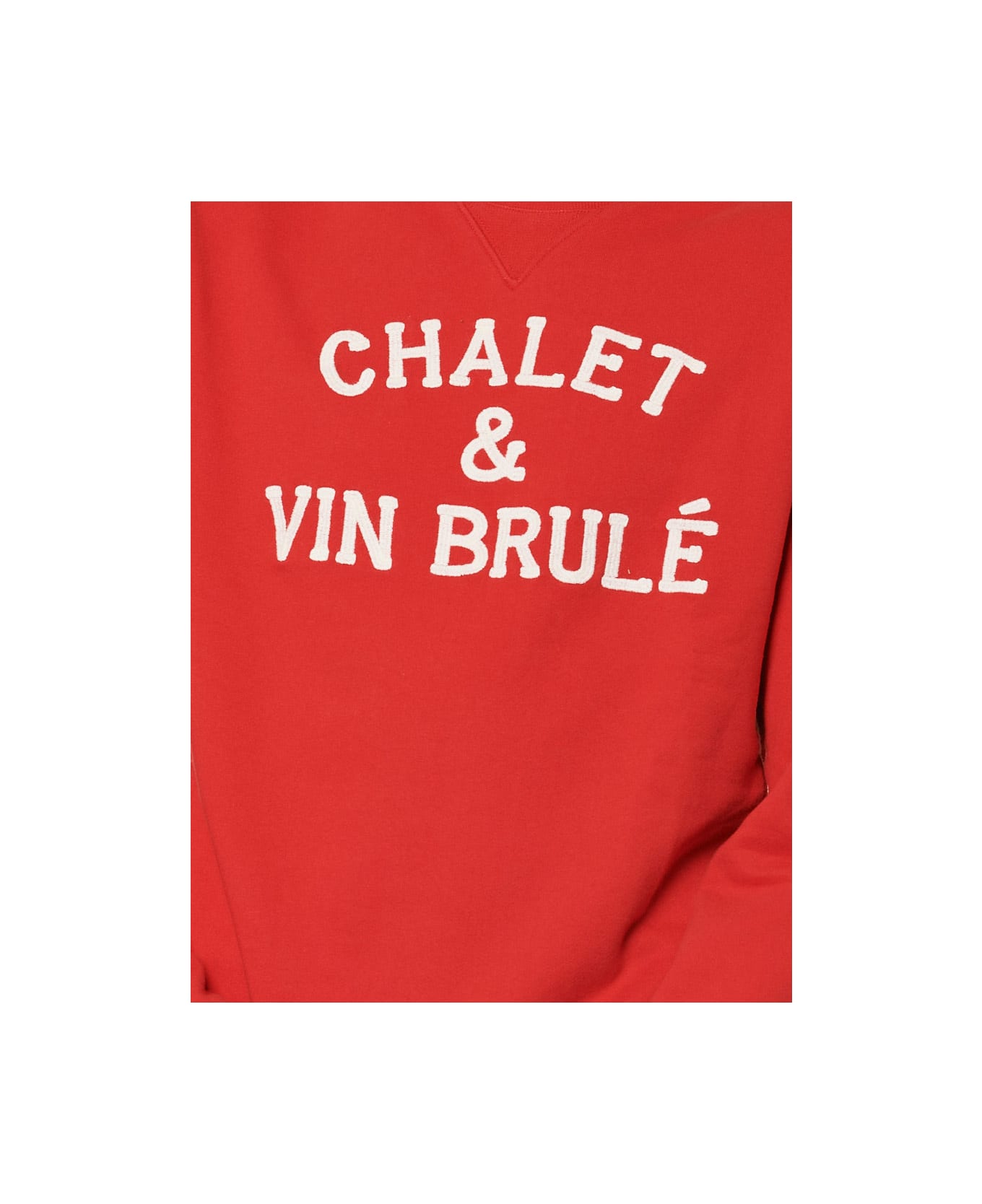 MC2 Saint Barth Chalet & Vin Brulè Terry Patch Embroidery Sweatshirt - RED