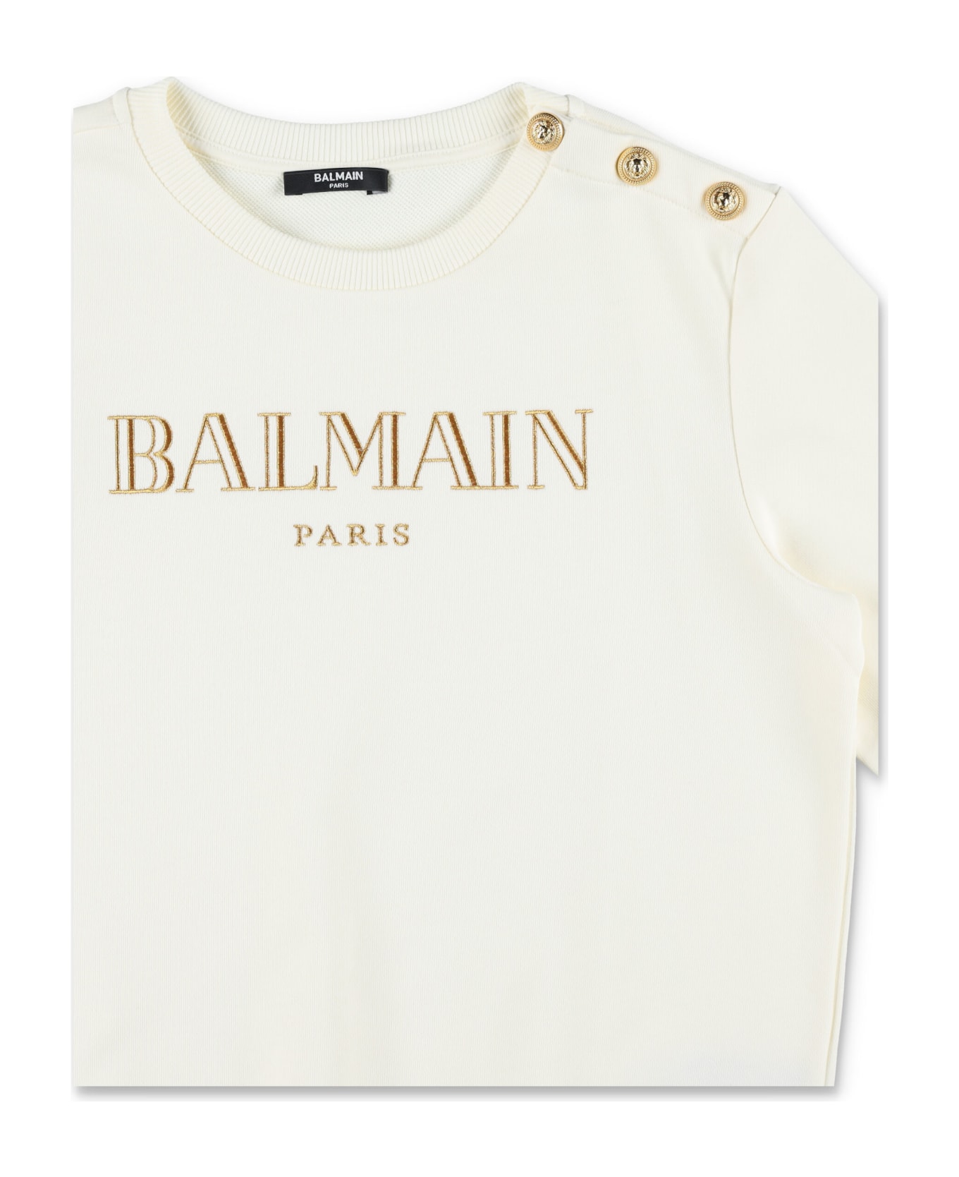 Balmain Kid - Logo Sweatshirt - IVORY