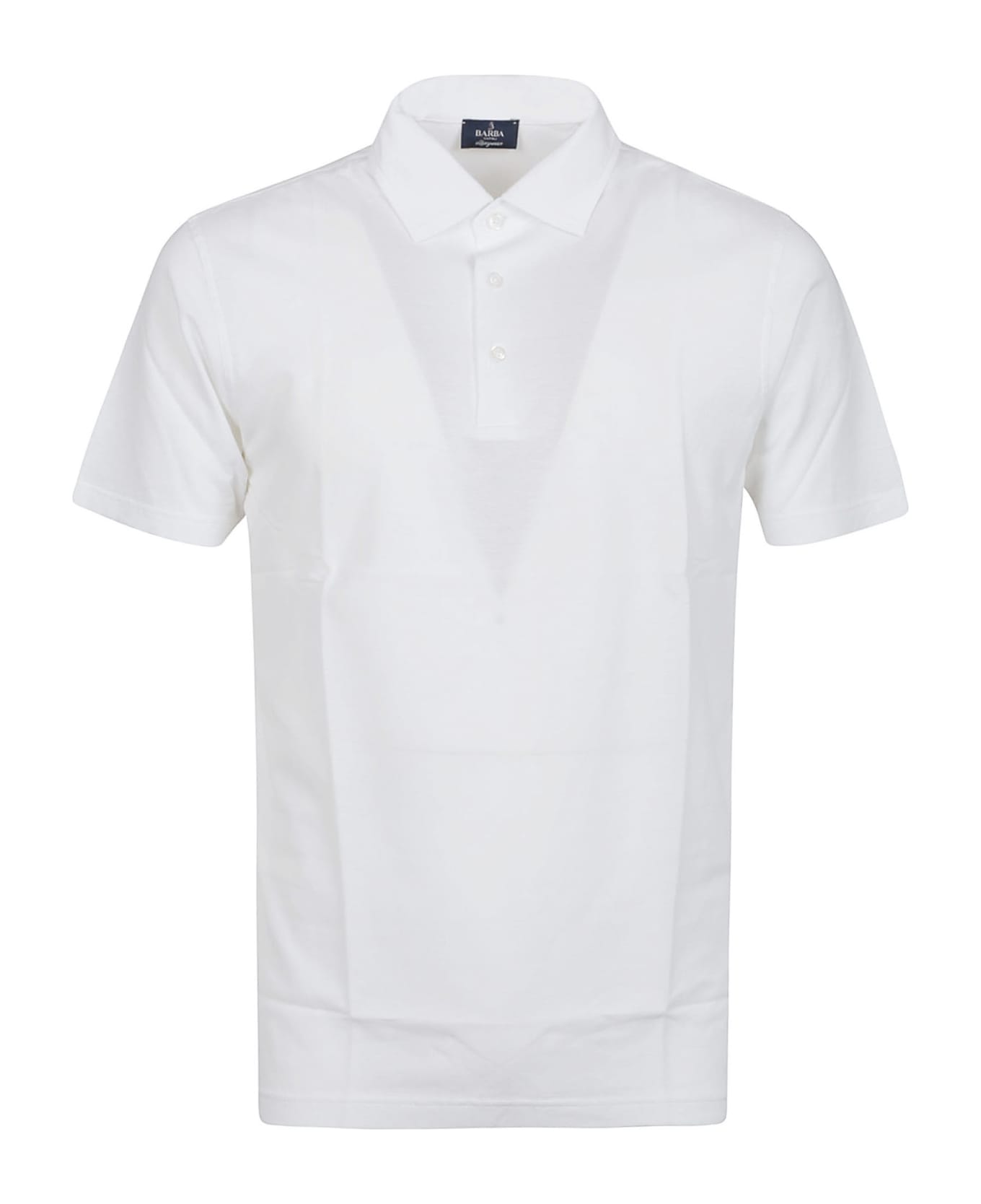 Barba Napoli Short Sleeve Polo Shirt - Bianco