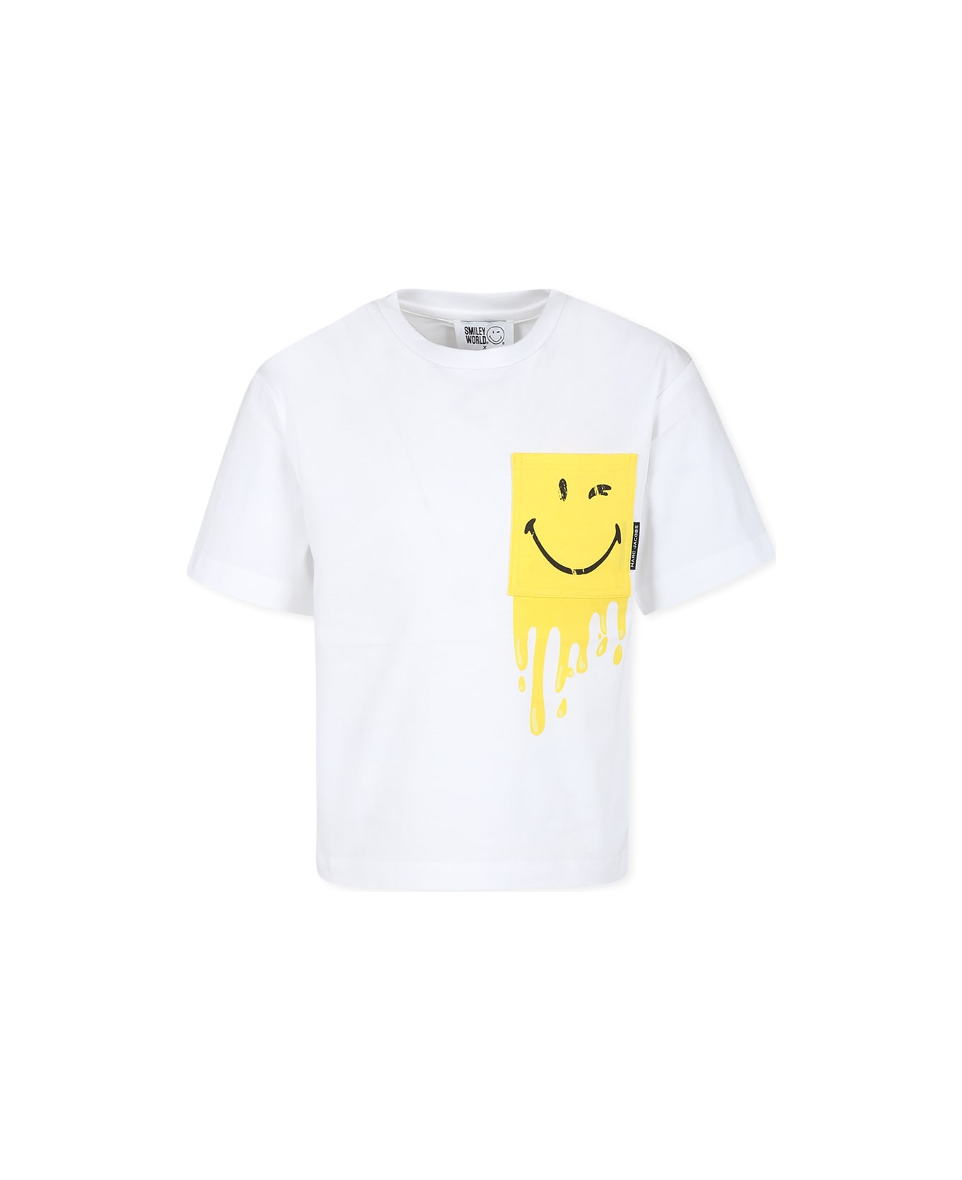 Little Marc Jacobs White T-shirt For Boy With Smiley - White