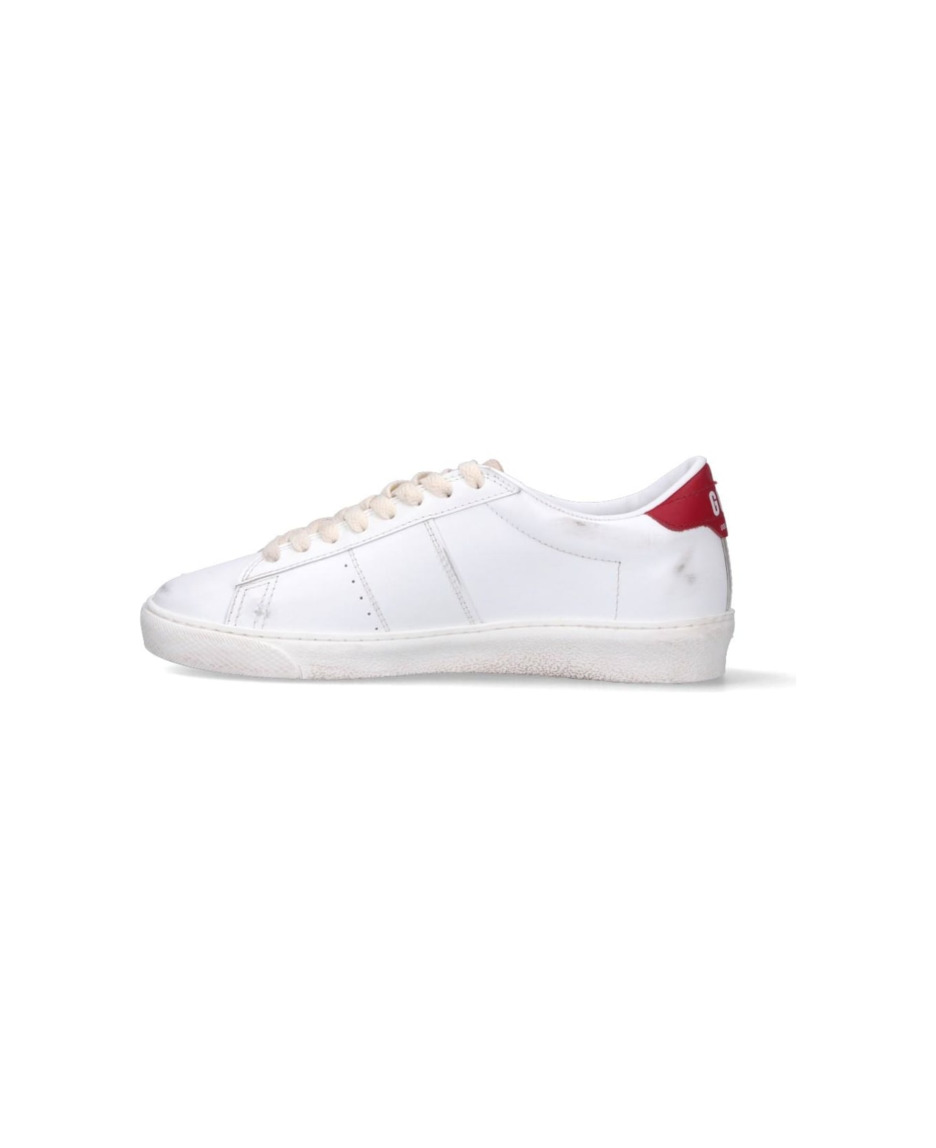 Golden Goose 'matchstar' Sneakers - White/red 10350