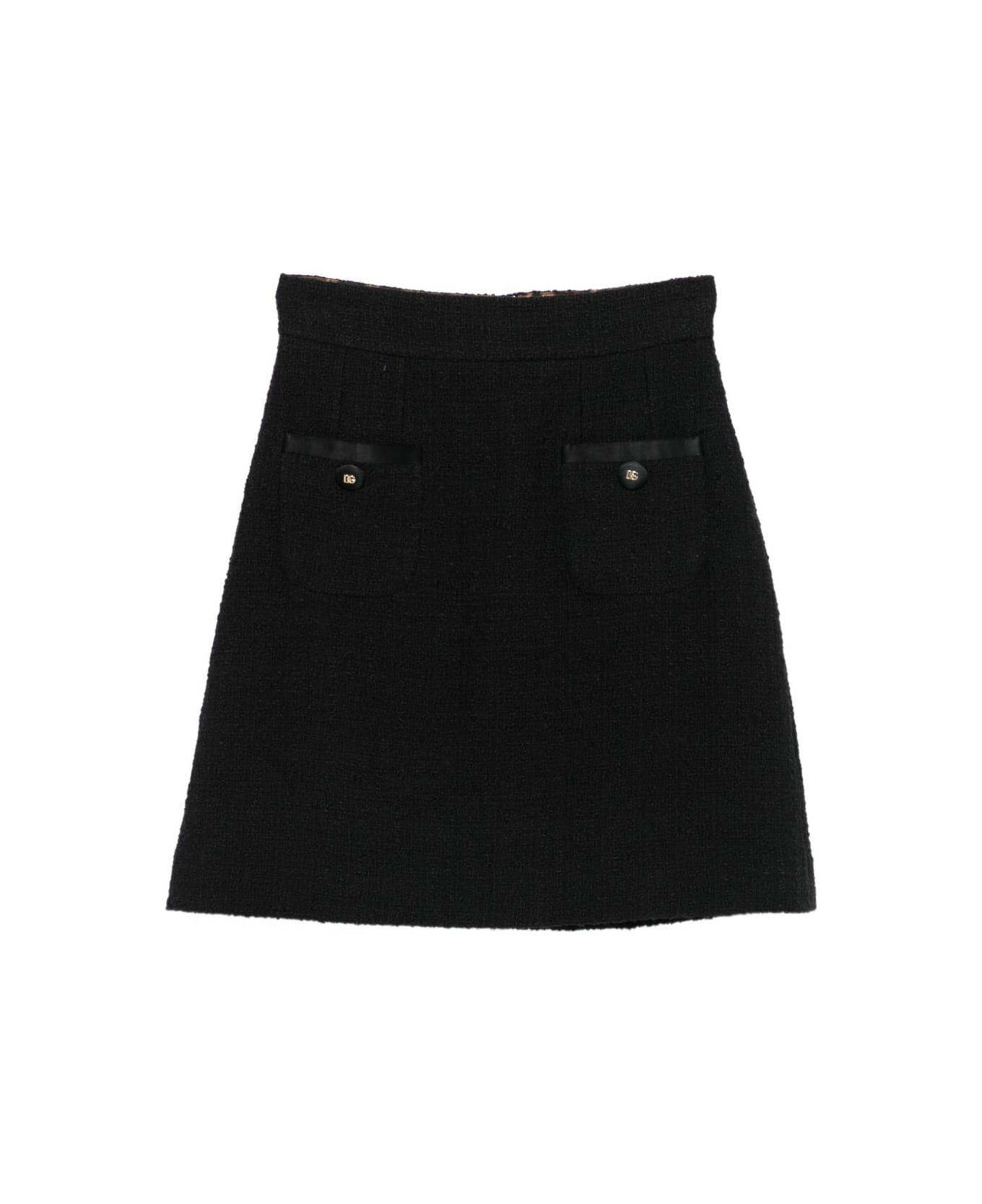 Dolce 
Gabbana Cotton Skirt - Black