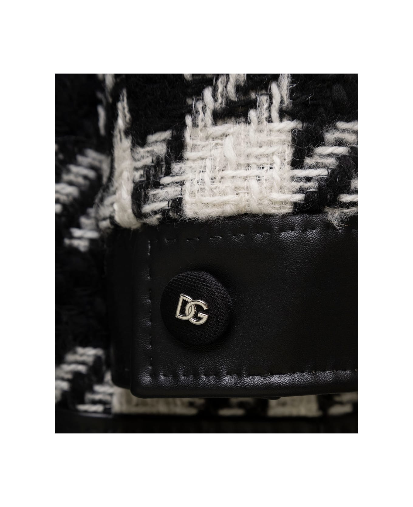 Dolce & Gabbana Pied De Poule Check Jackeet - White/black