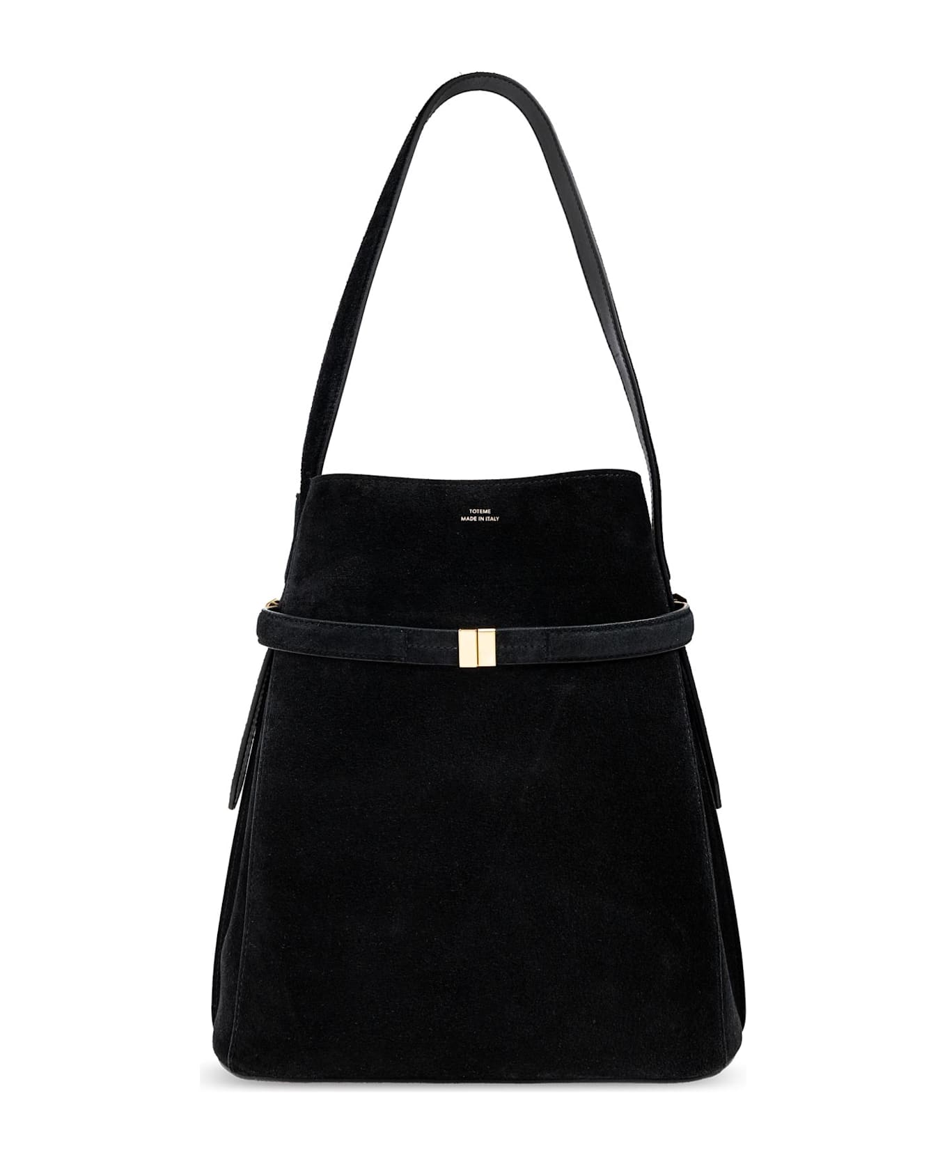 Totême Toteme Suede Shoulder Bag - BLACK