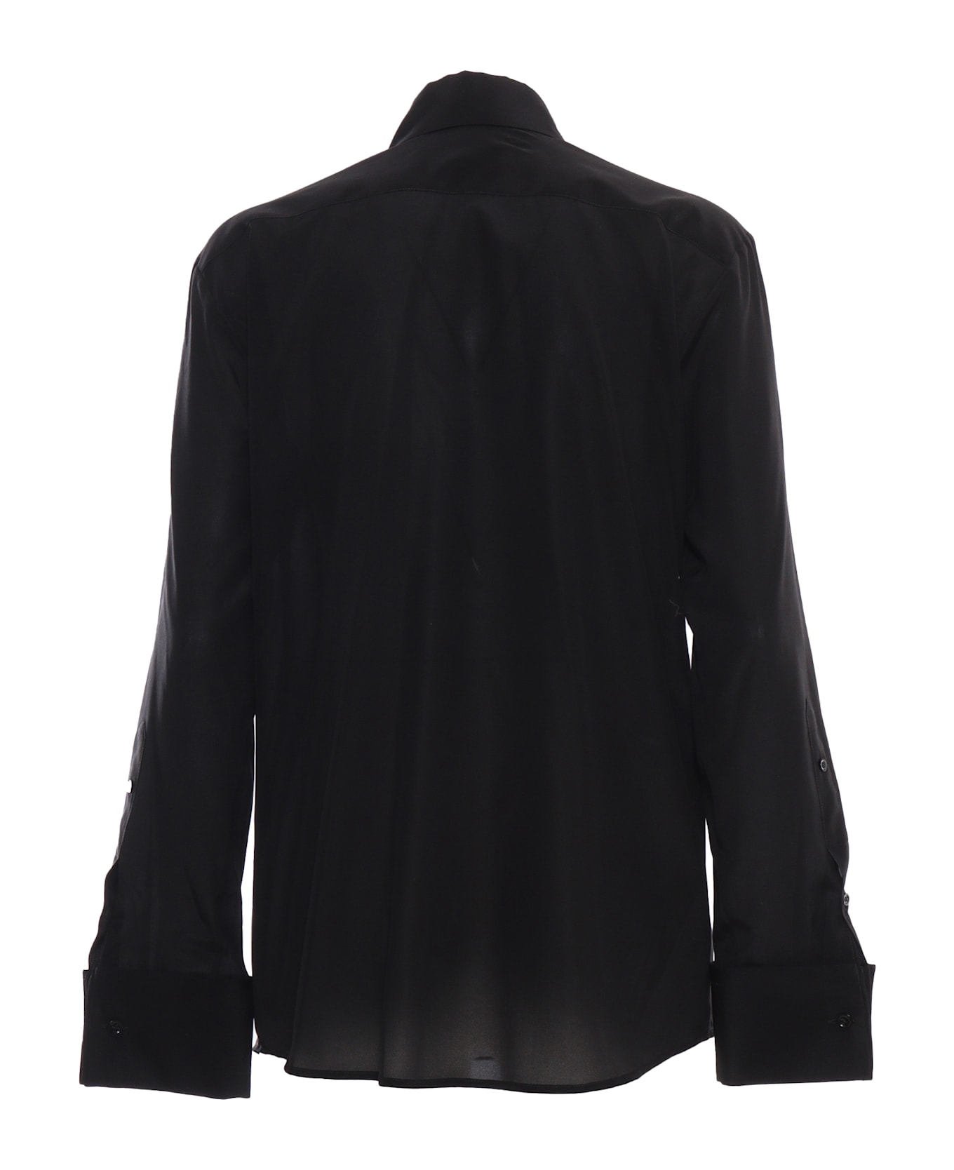 Mazzarelli Michela Silk Shirt - BLACK