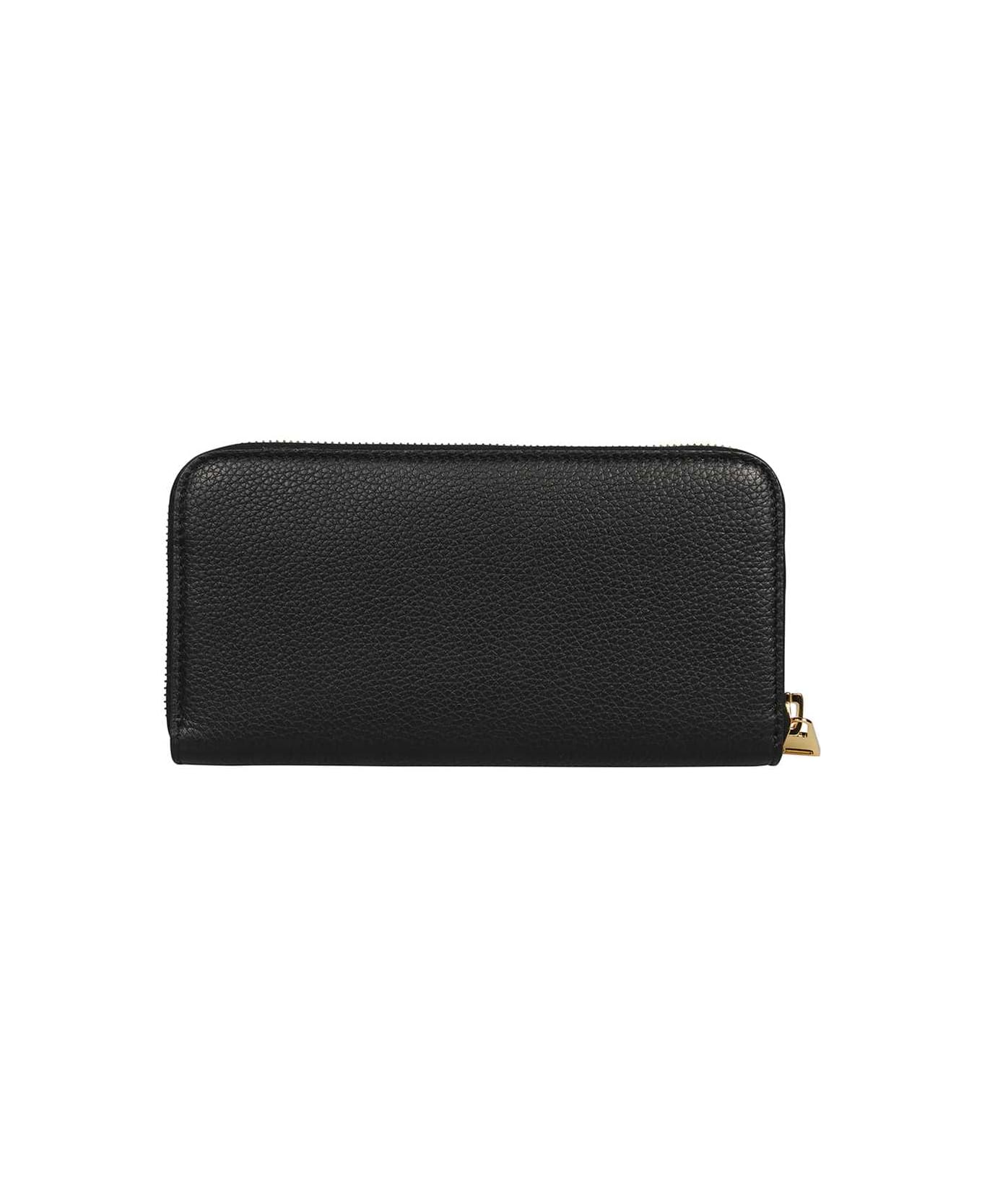 Tom Ford Leather Ziparound Wallet - black