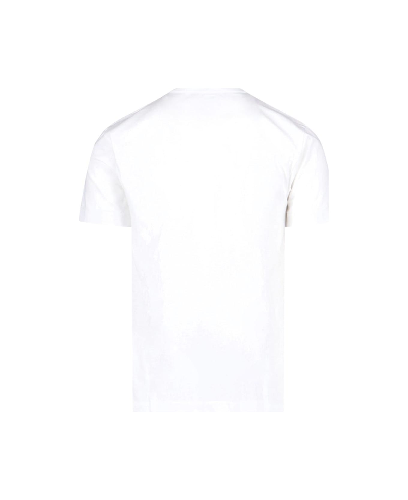 Comme des Garçons Play Double Logo T-shirt - White