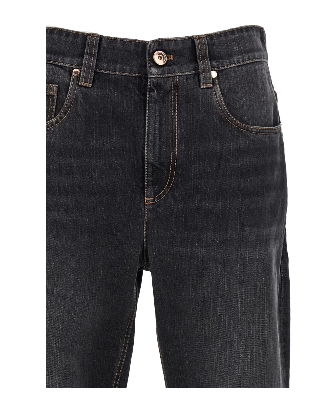 Brunello Cucinelli 'monile' Denim Jeans - Black  