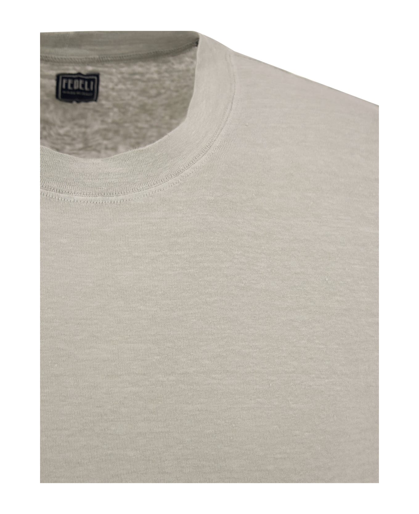 Fedeli Exreme - Linen Flex T-shirt - Grey