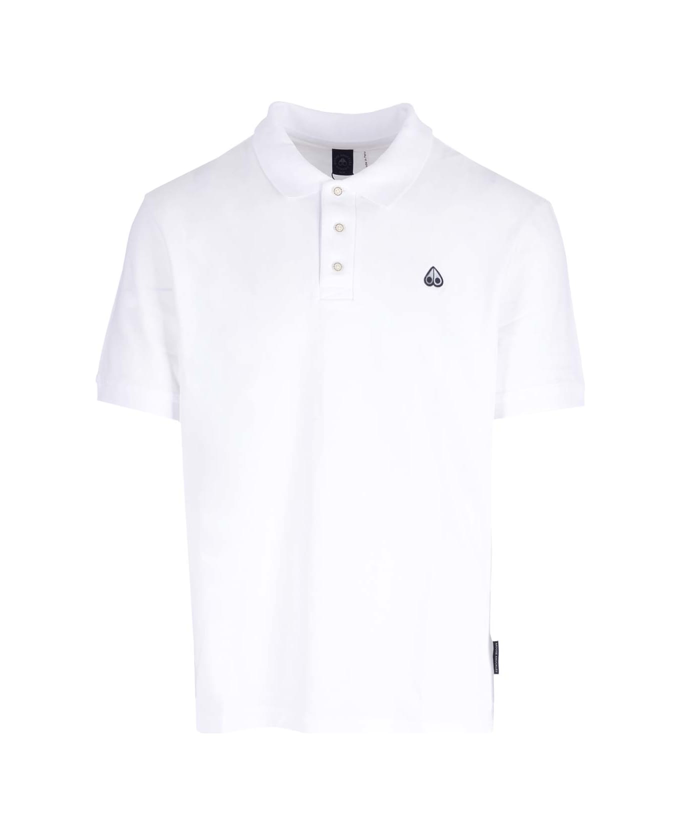 Moose Knuckles Cotton Polo Shirt - WHITE