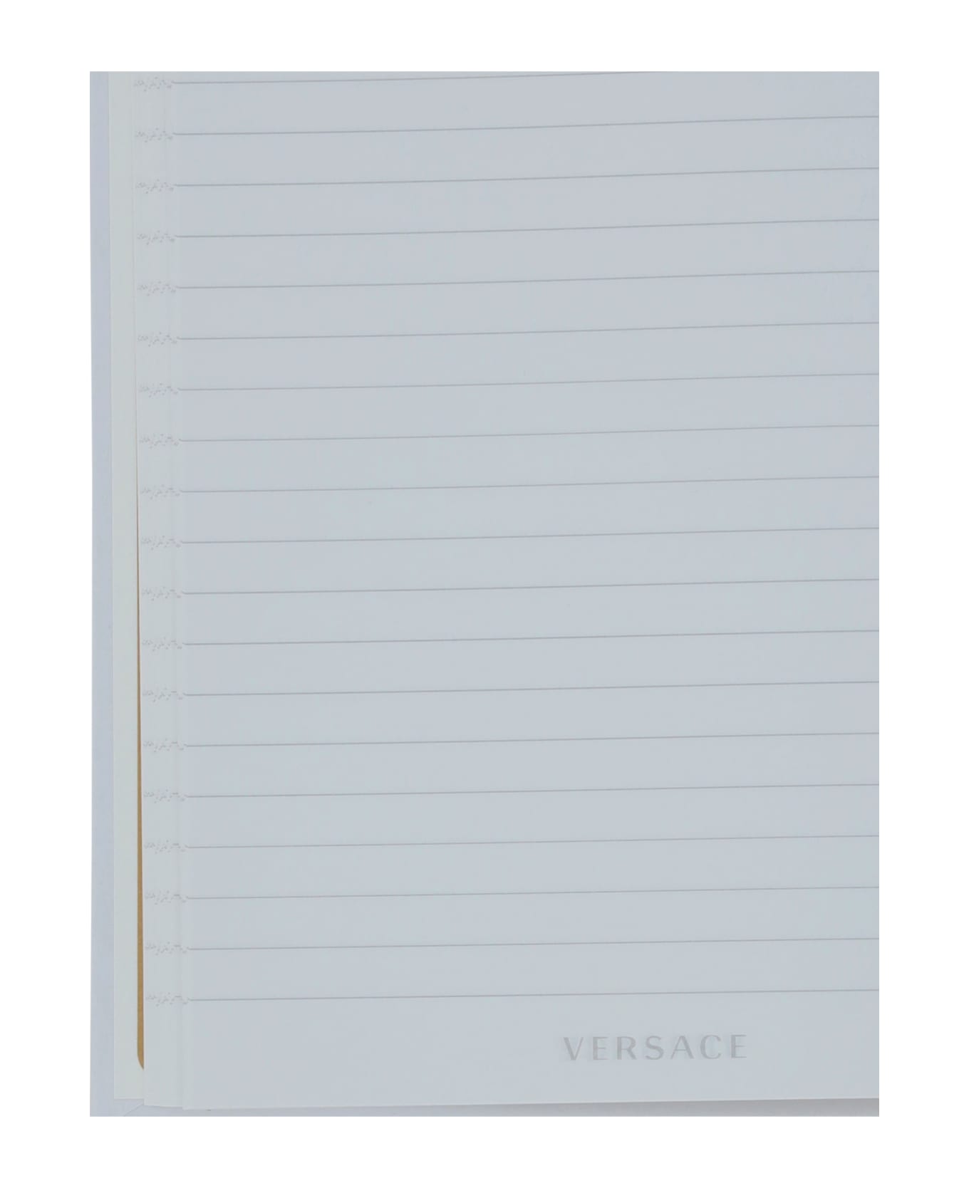 Versace Notebook - White Gold