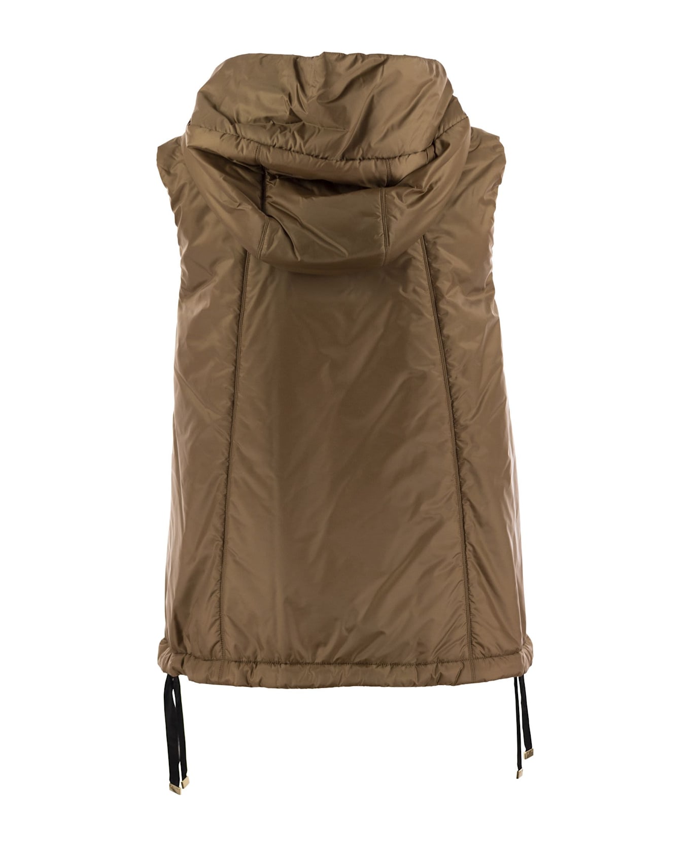 Max Mara The Cube Greengo - Sleeveless In Drip-proof Technical Fabric - Caramel