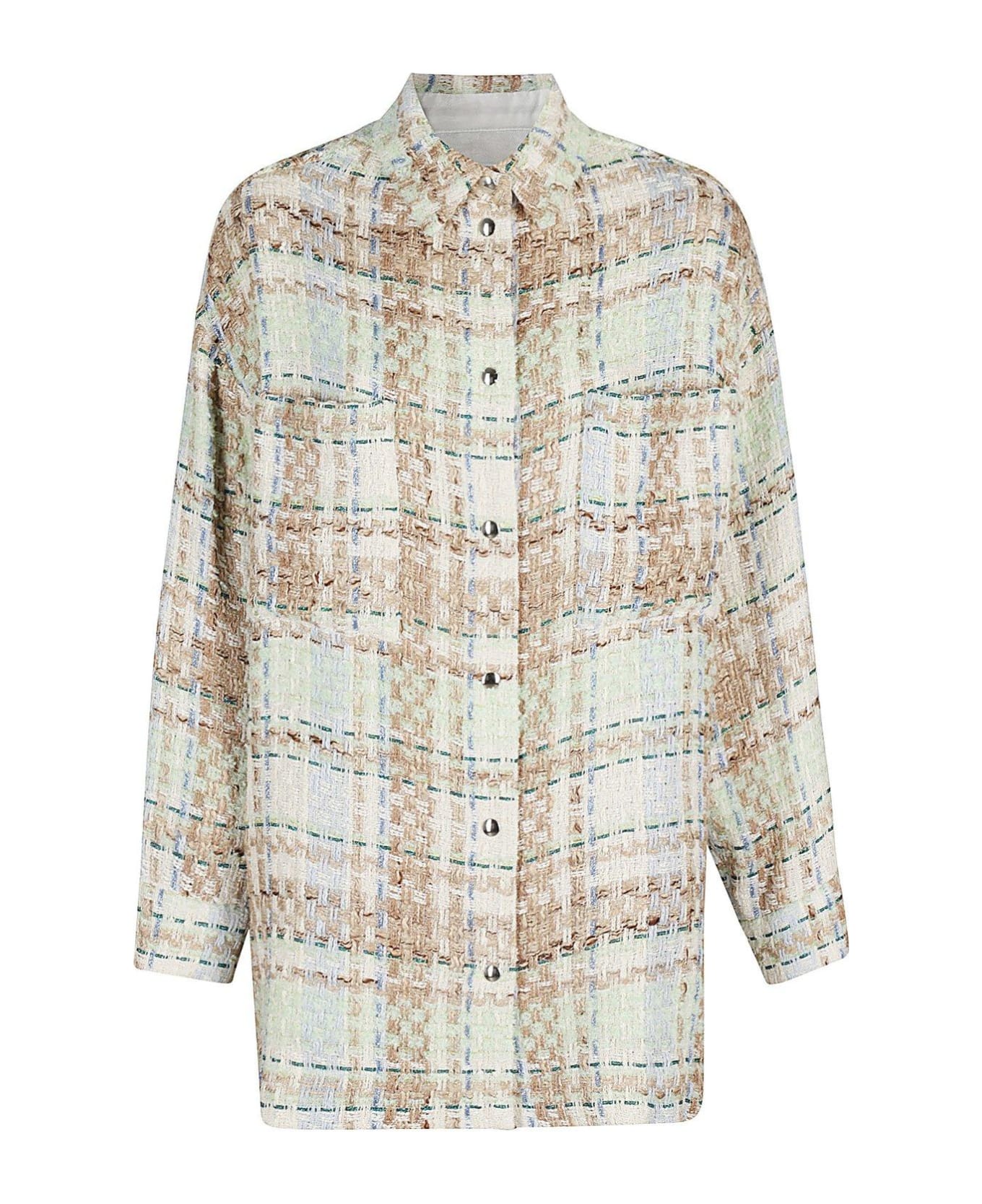 IRO Maryse Plaid Shirt - BROWN/GREEN シャツ