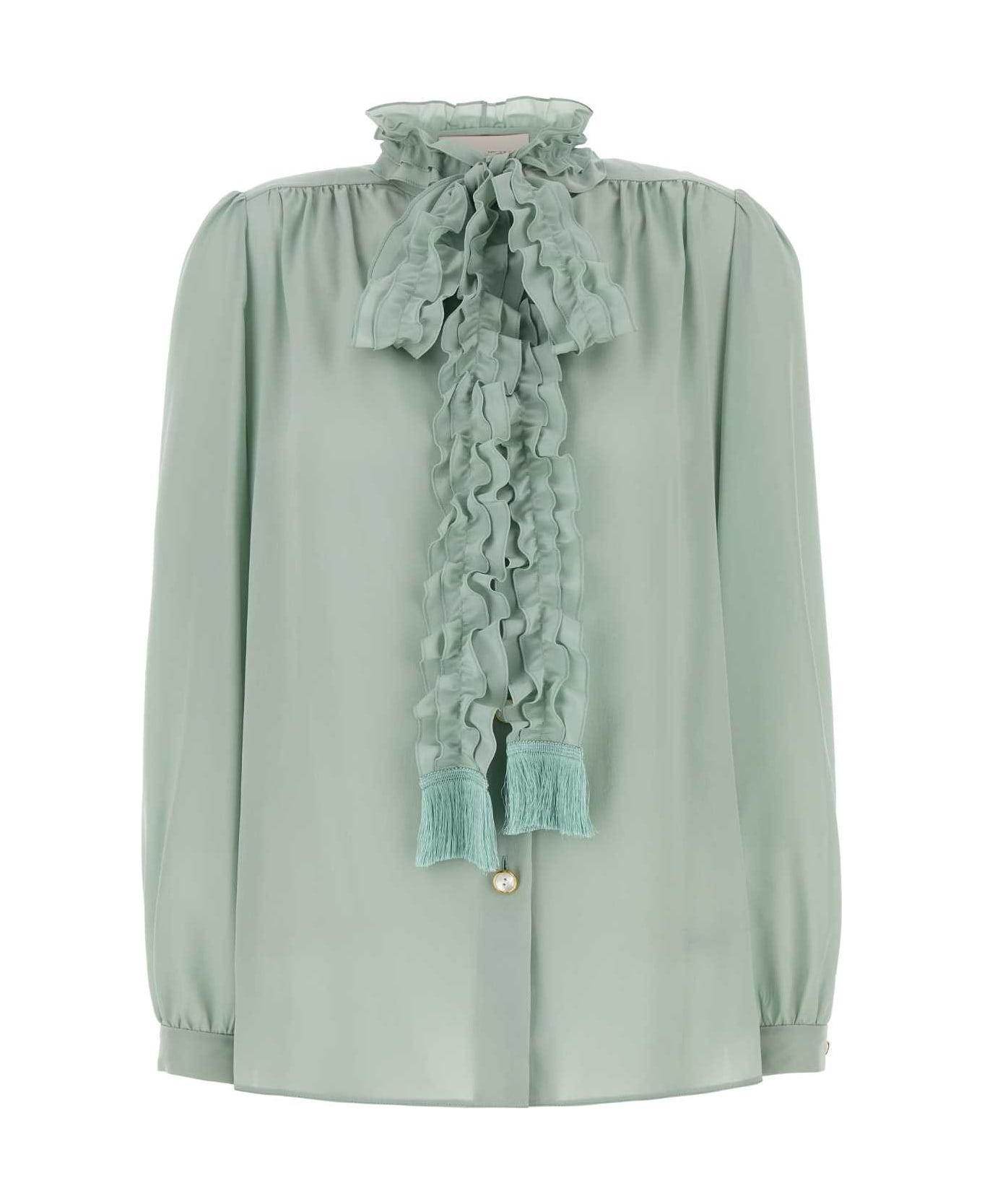 Valentino Garavani Crepe De Chine Shirt - DIRTYSAGE