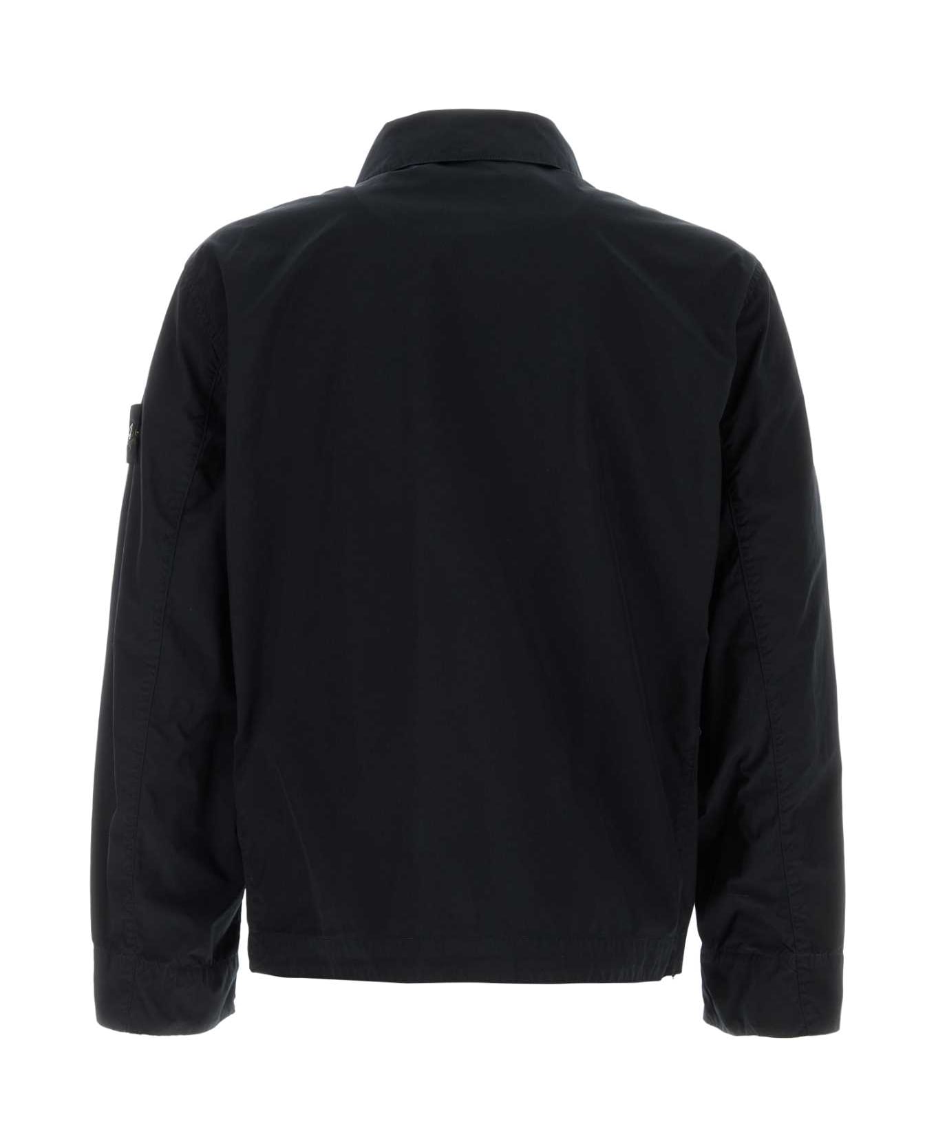 Stone Island Midnight Blue Stretch Polyester Jacket - NAVY