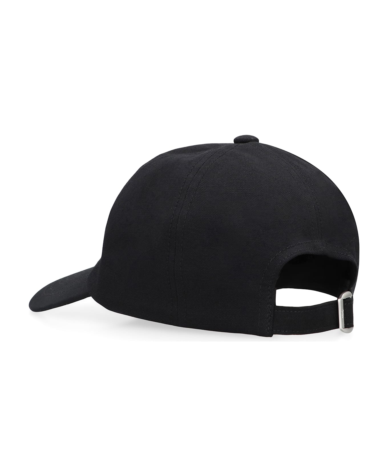 Maison Kitsuné Baseball Cap With Logo - black