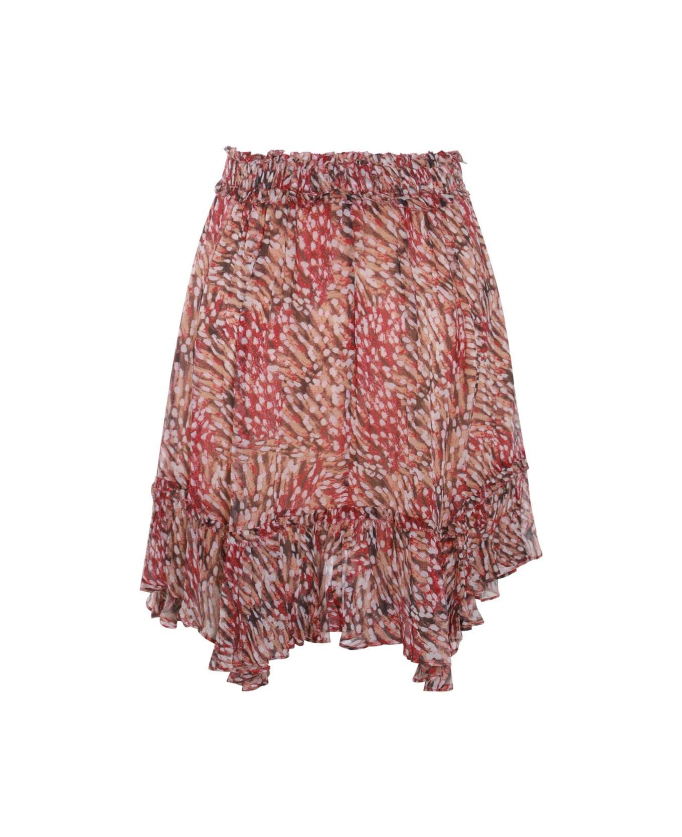 Marant Étoile Veronique High-waist Pleated Midi Skirt - Fuchsia