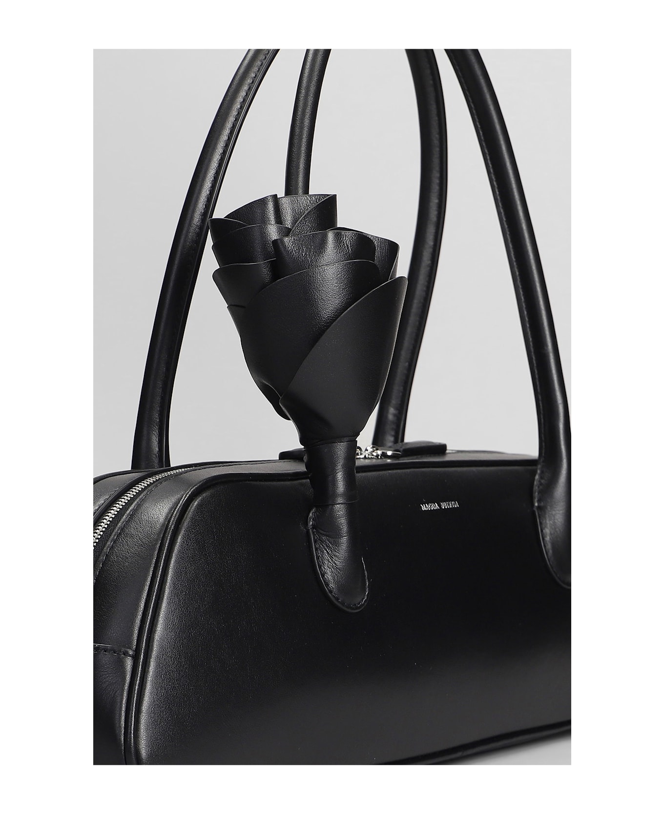 Magda Butrym Brigitte Hand Bag In Black Leather - black