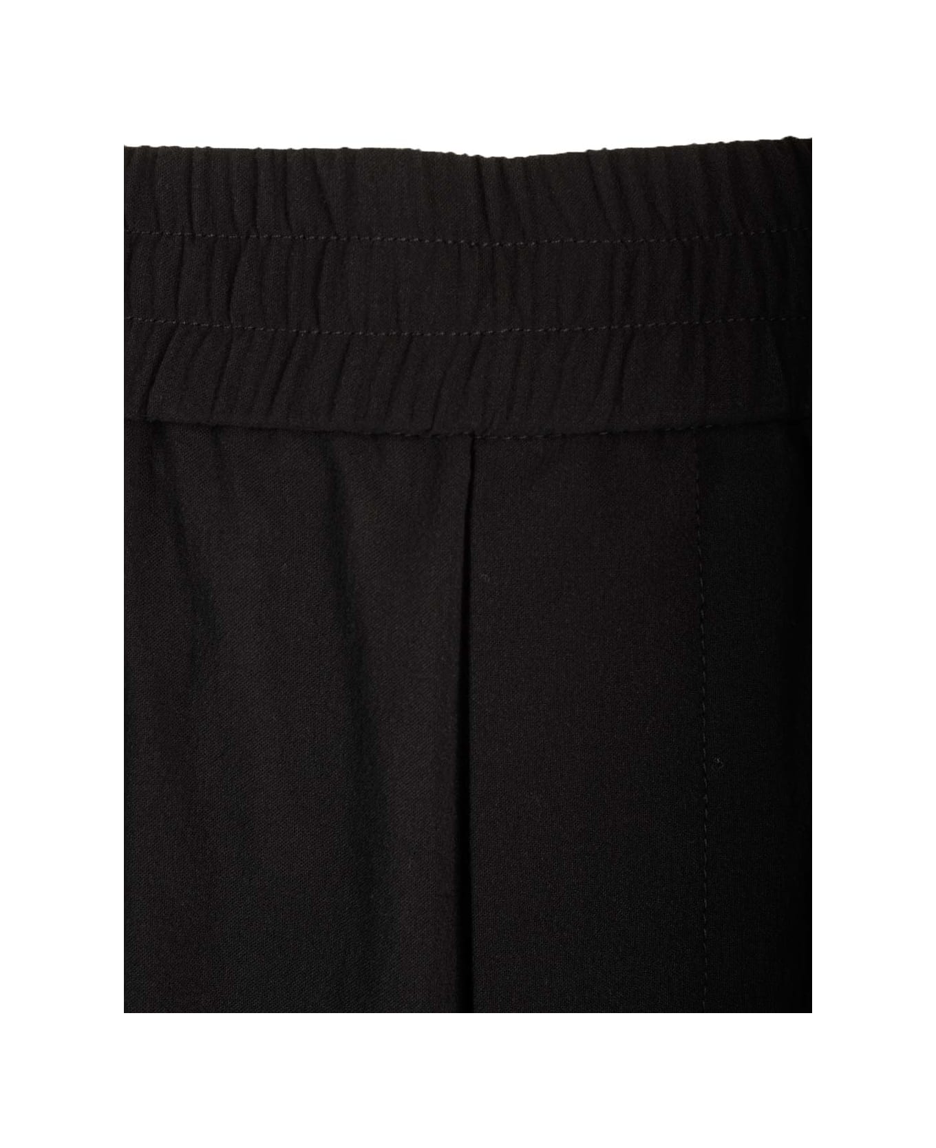 Ami Alexandre Mattiussi Cotton Crepe Trousers - BLACK ボトムス