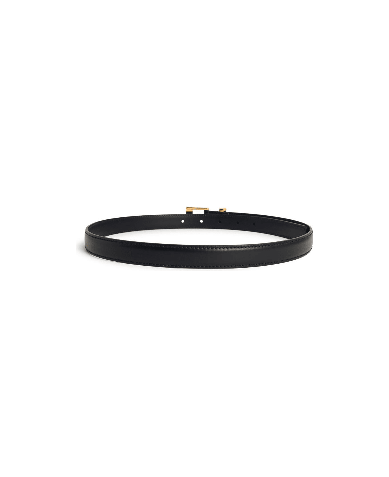 Khaite 
manhattan
 Black Leather Belt - BLACK