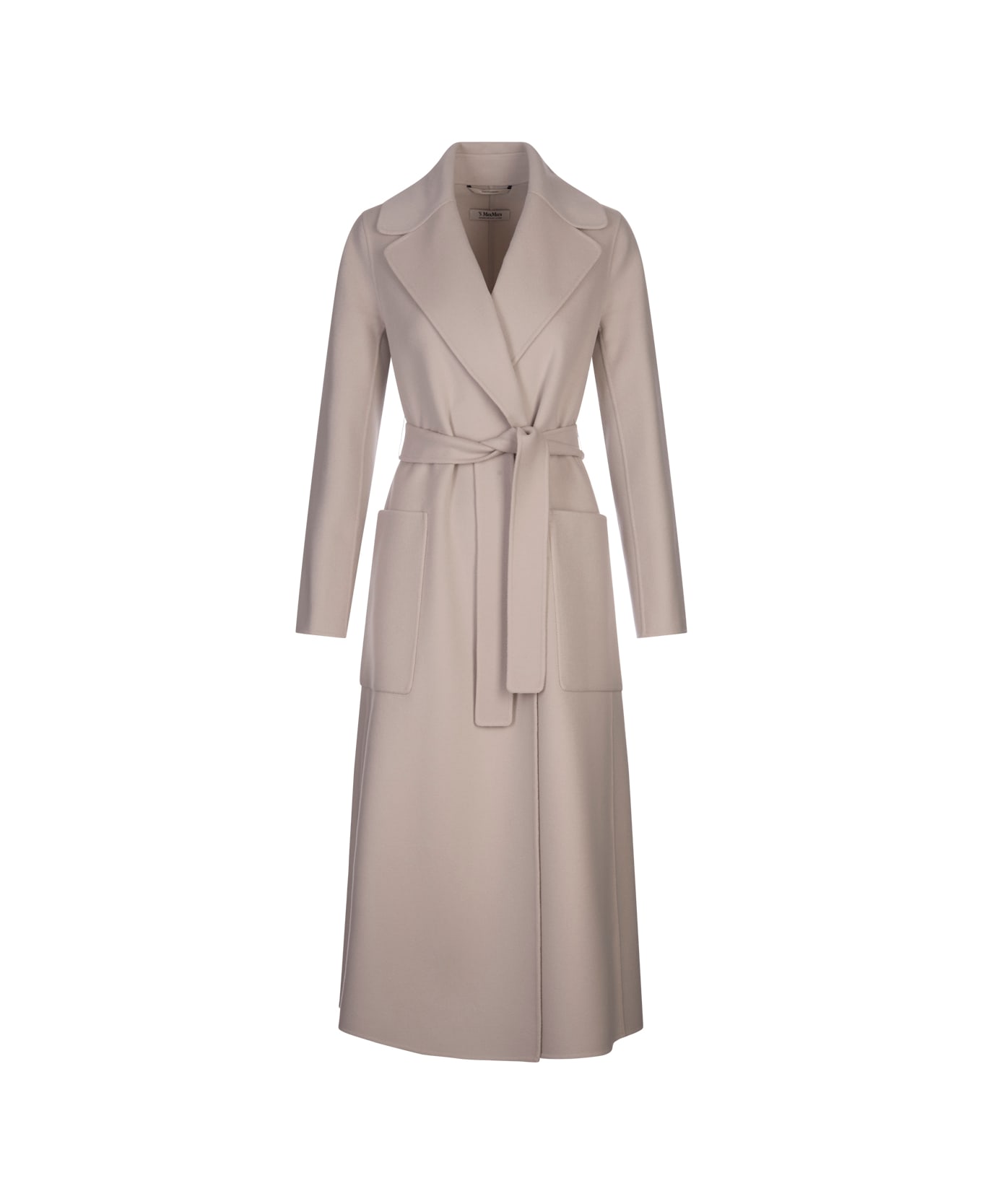 
S Max Mara Light Grey Paolore Coat - Pearl