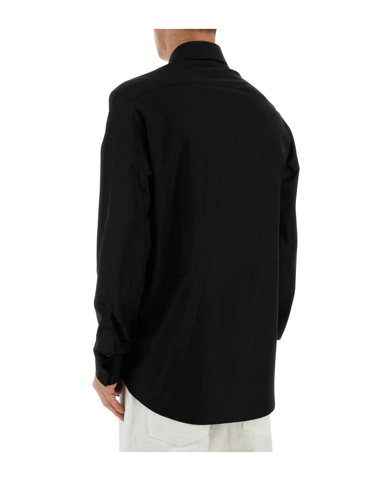 Balmain Black Poplin Shirt - 0PANOIR