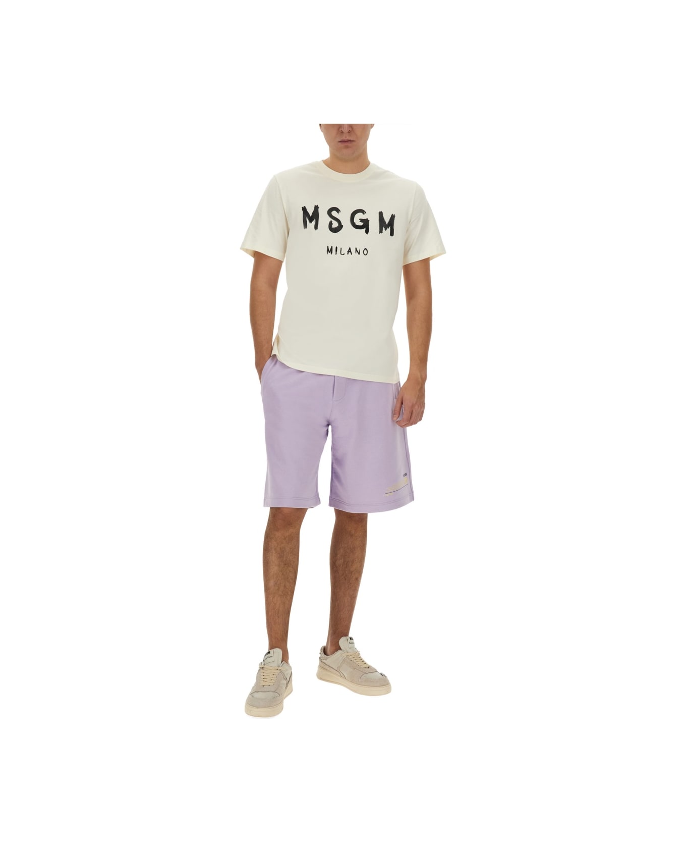 MSGM T-shirt With Logo - WHITE