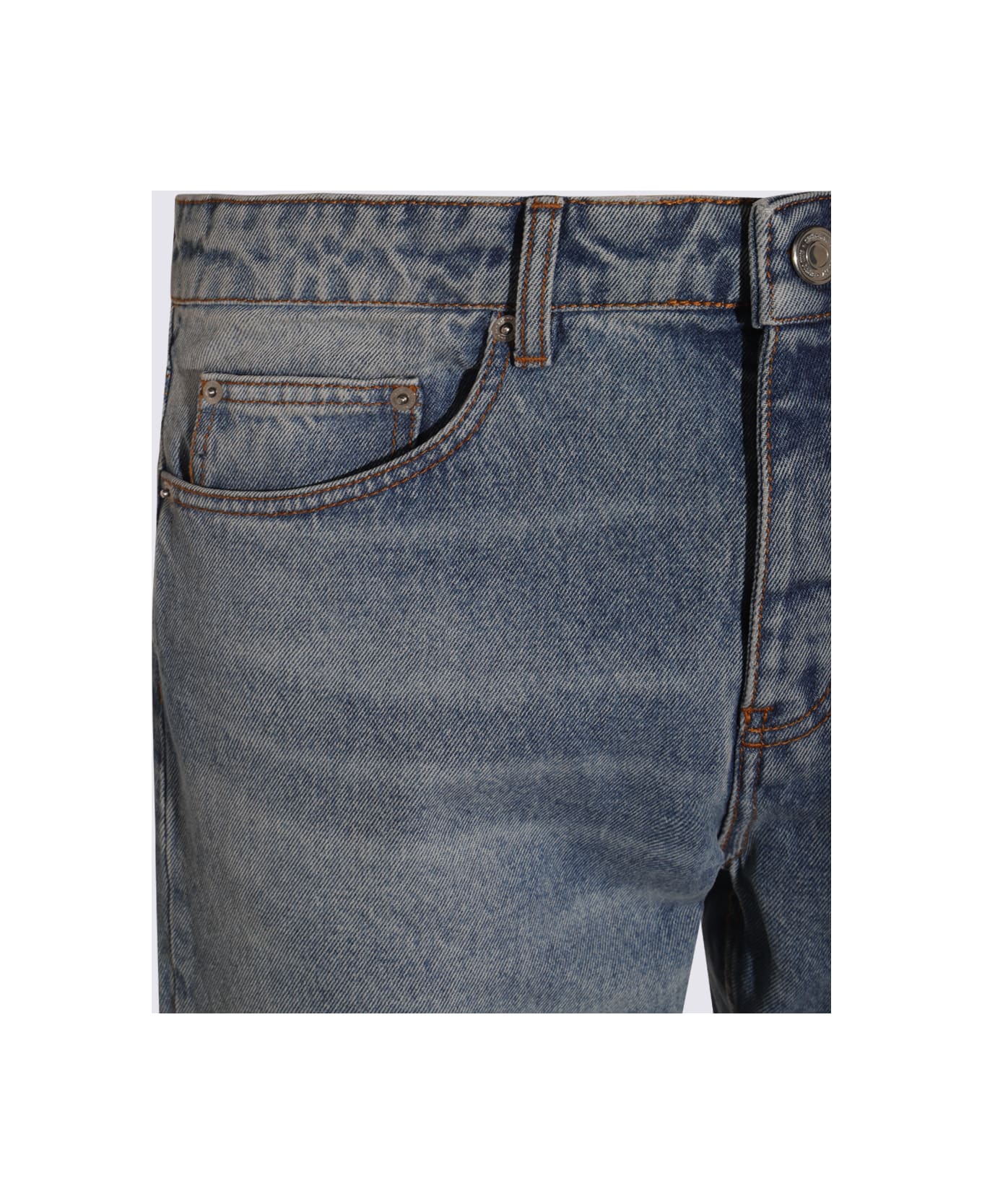 Ami Alexandre Mattiussi Blue Indigo Cotton Denim Jeans - Blue
