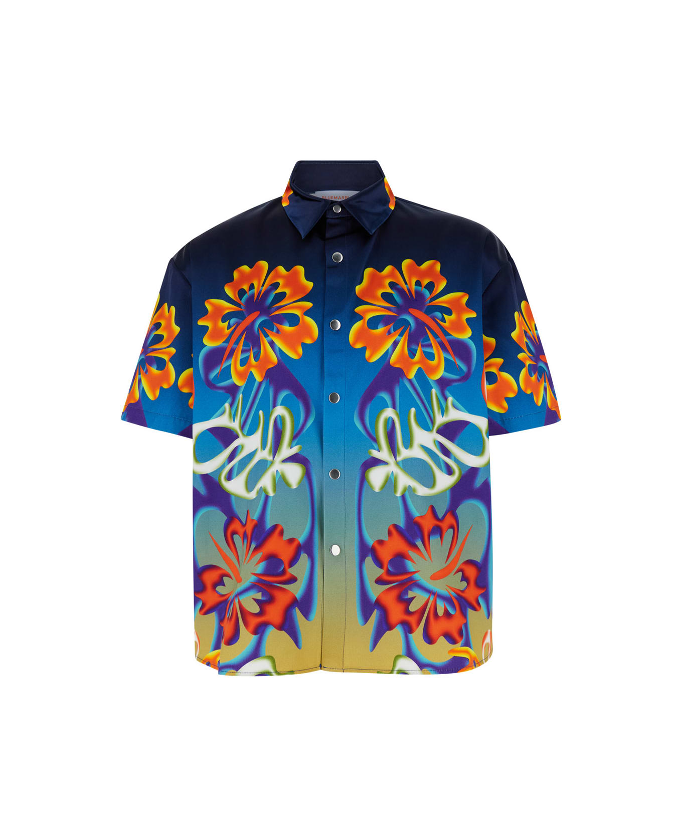 Bluemarble Hibiscus Shortsleeves Shirt - Multicolor