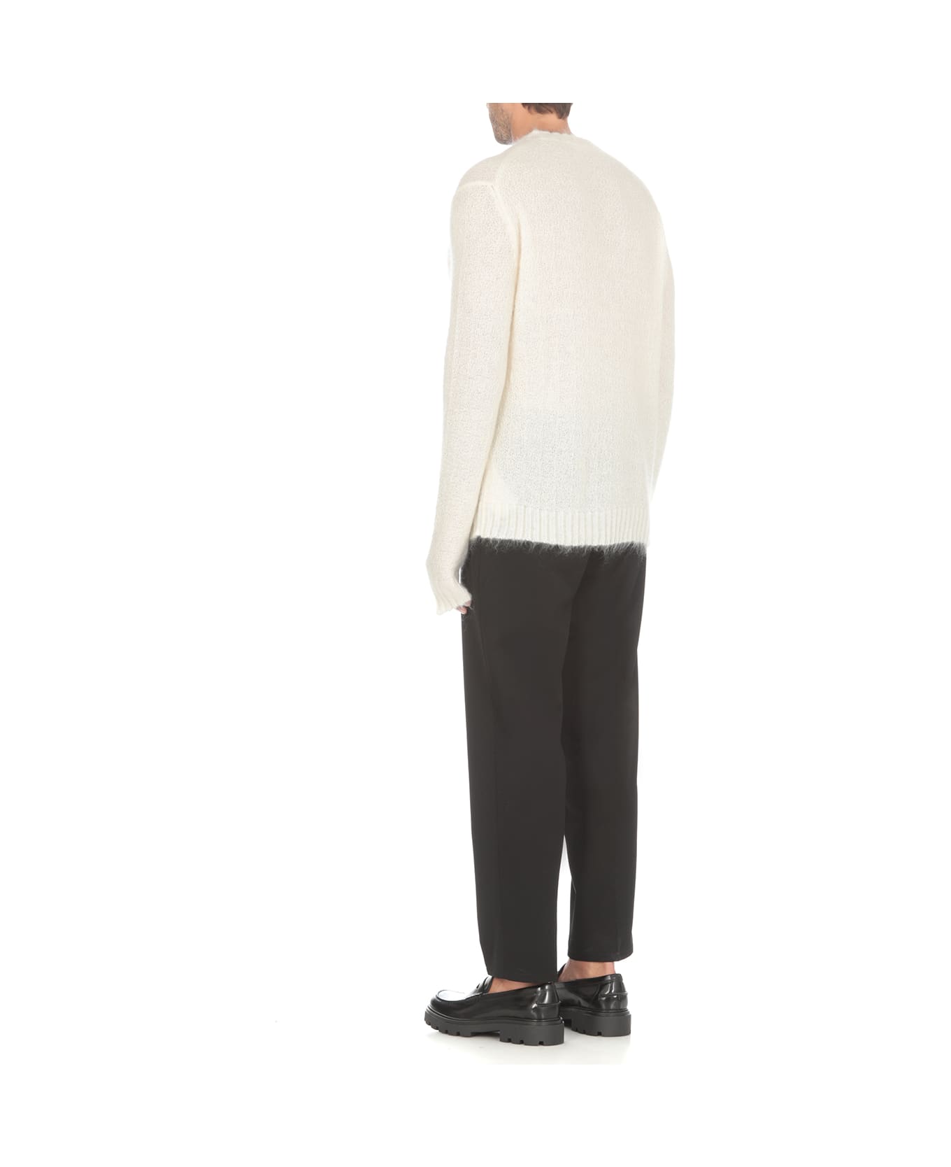 Jil Sander Milk Mohair Blend Sweater - Ivory
