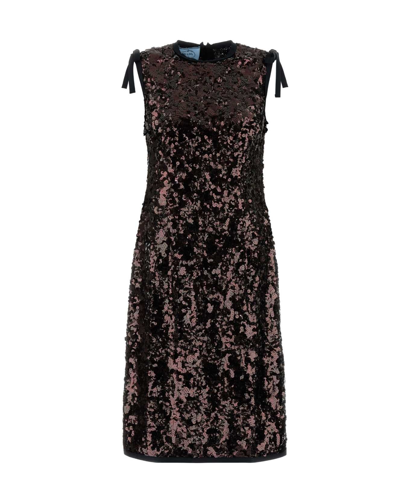 Prada Brown Sequins Dress - VINACCIA