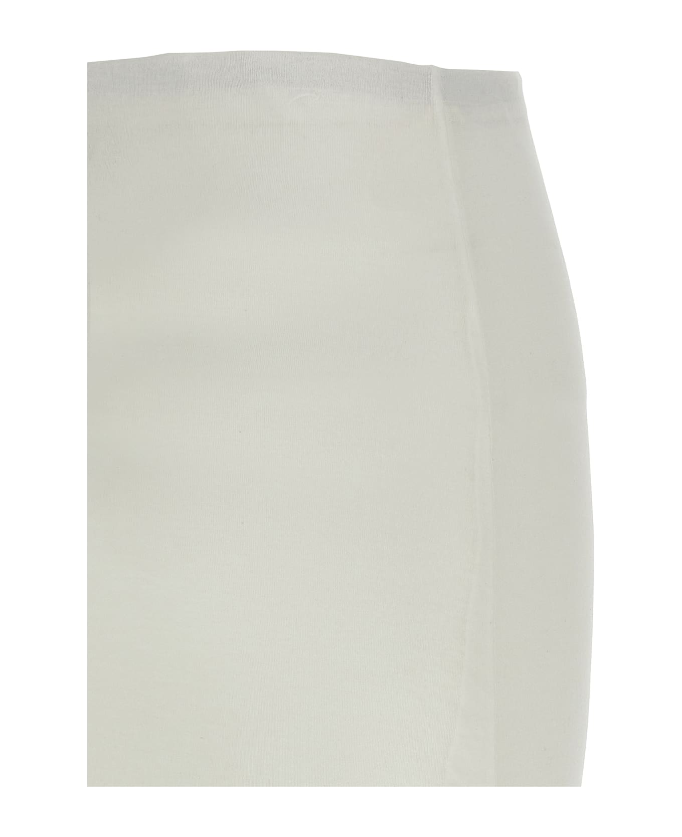 Jil Sander 
twisted
 Midi Skirt - White
