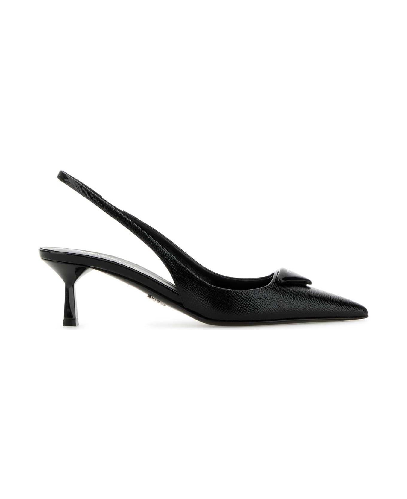 Prada Black Leather Pumps - NERO