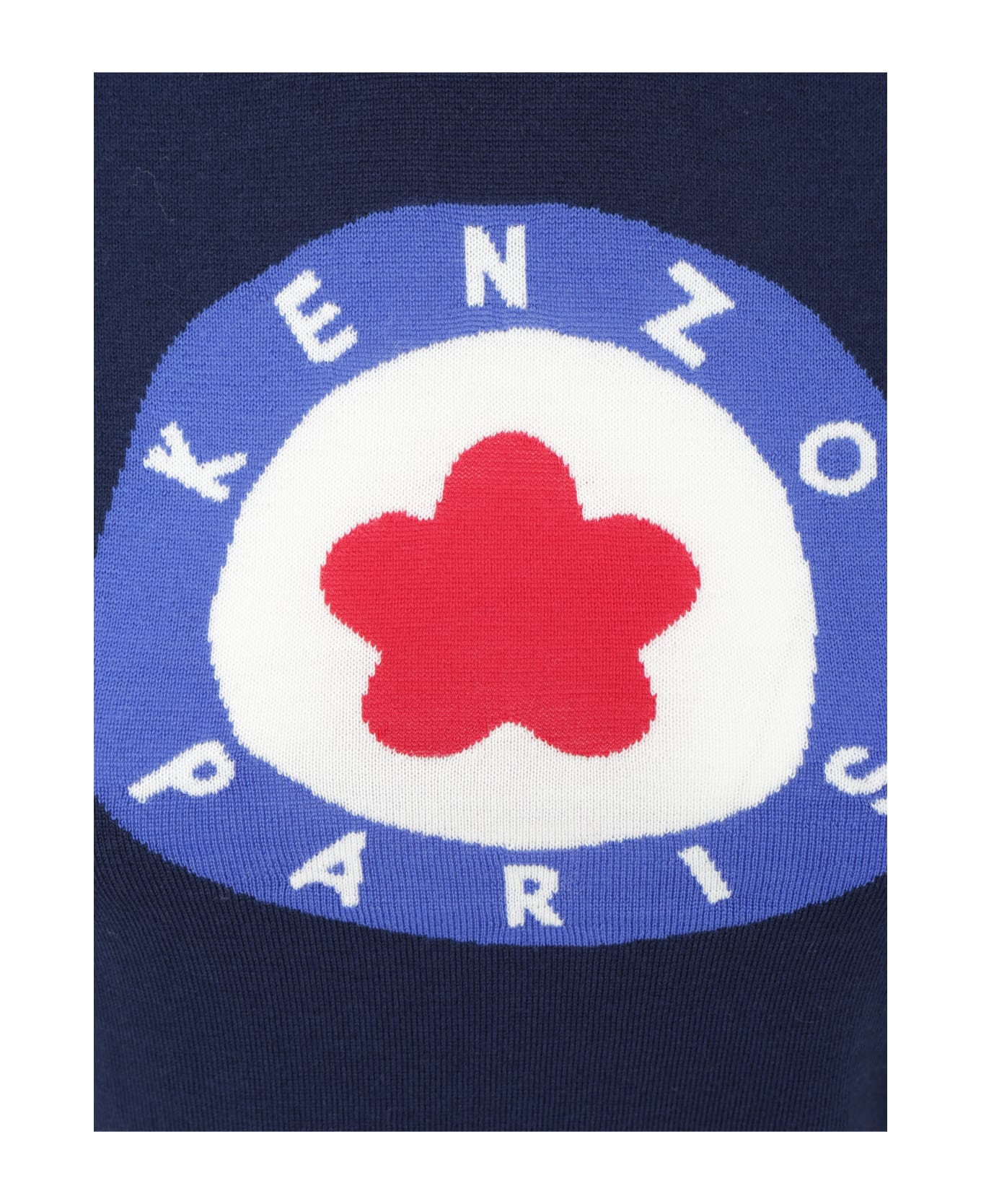 Kenzo Wool Turtleneck Sweater - Bleu Nuit