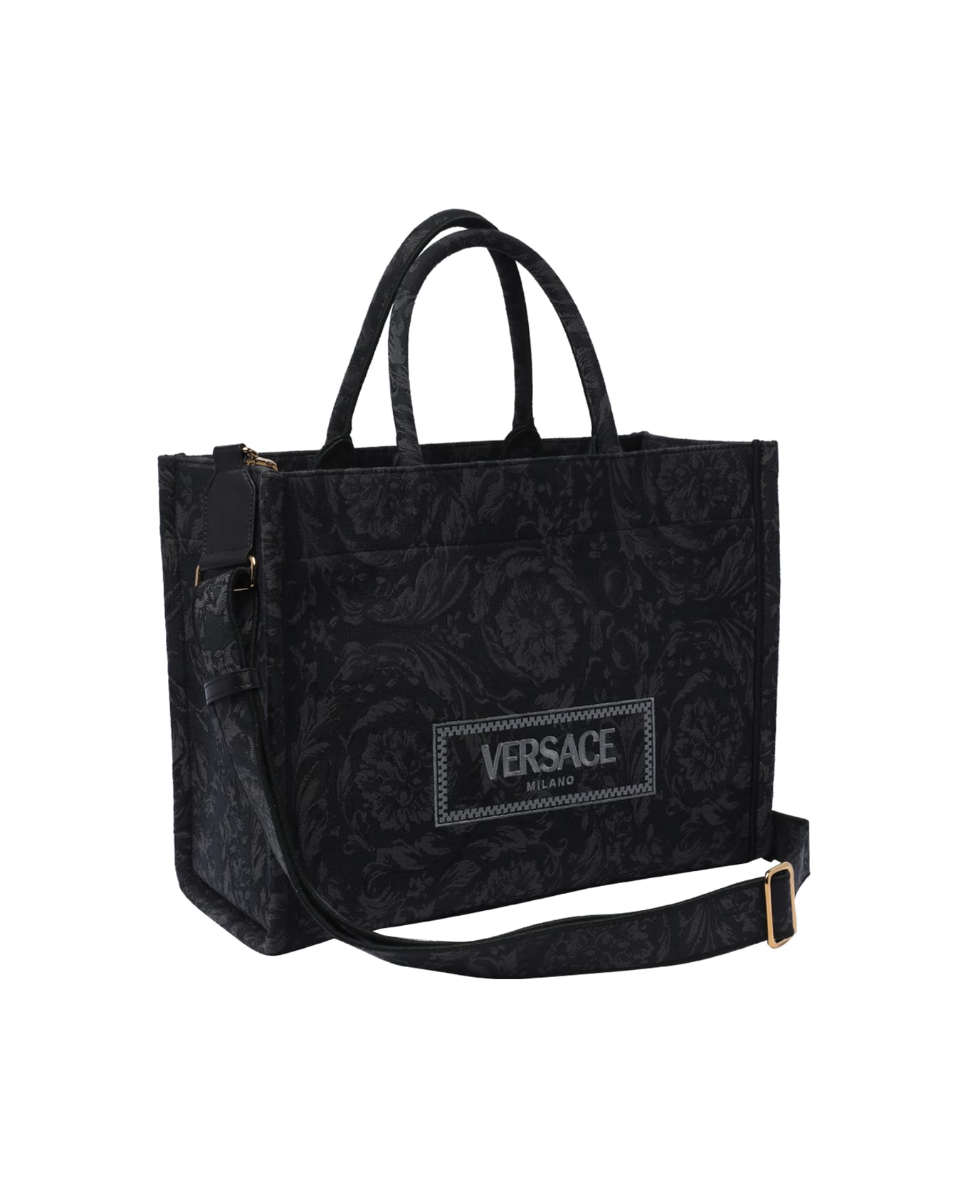 Versace Athena Barocco Shopper - Black