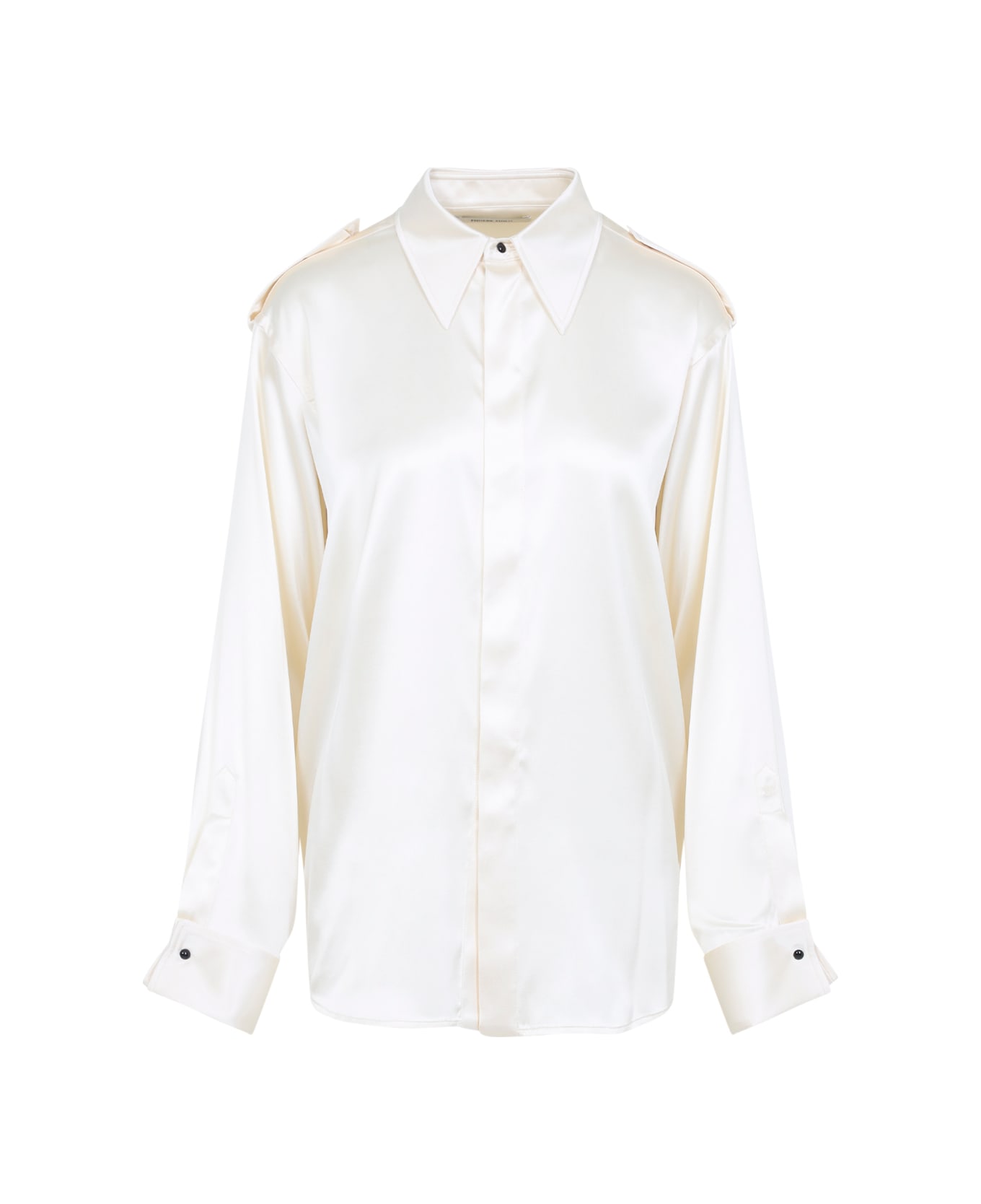 Phoebe Philo Liquid Utility Shirt - Cr Cream