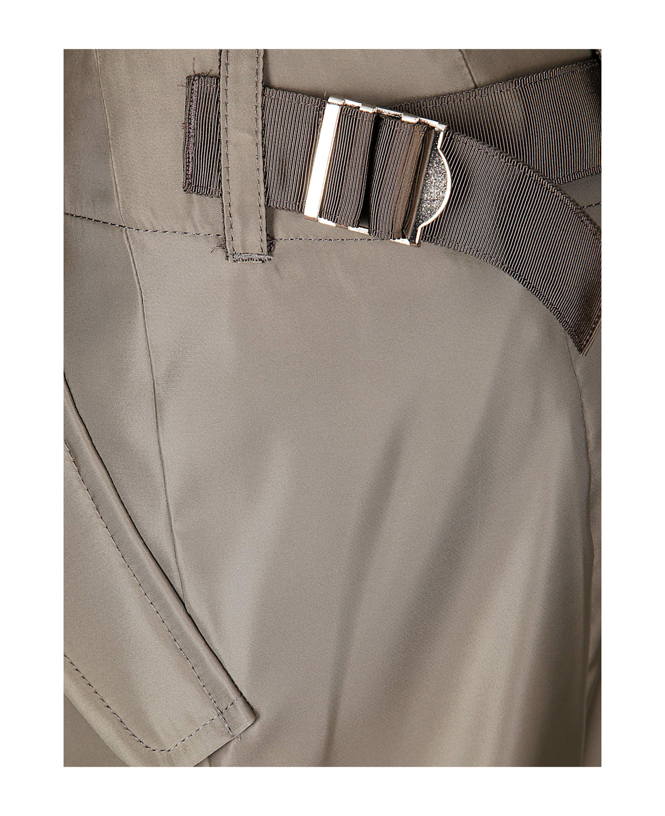 Sacai Nylon Twill Skirt - D/KHAKI