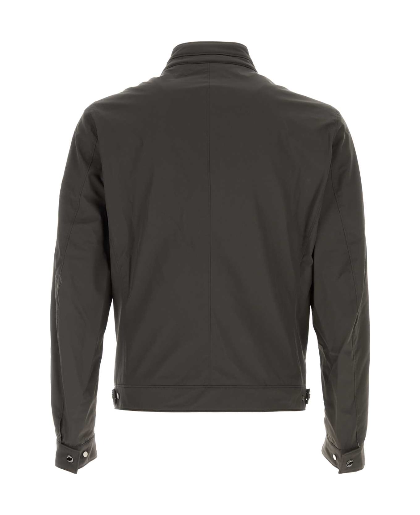 Moorer Charcoal Nylon Blend Vangi-kn Jacket - ASFALTO