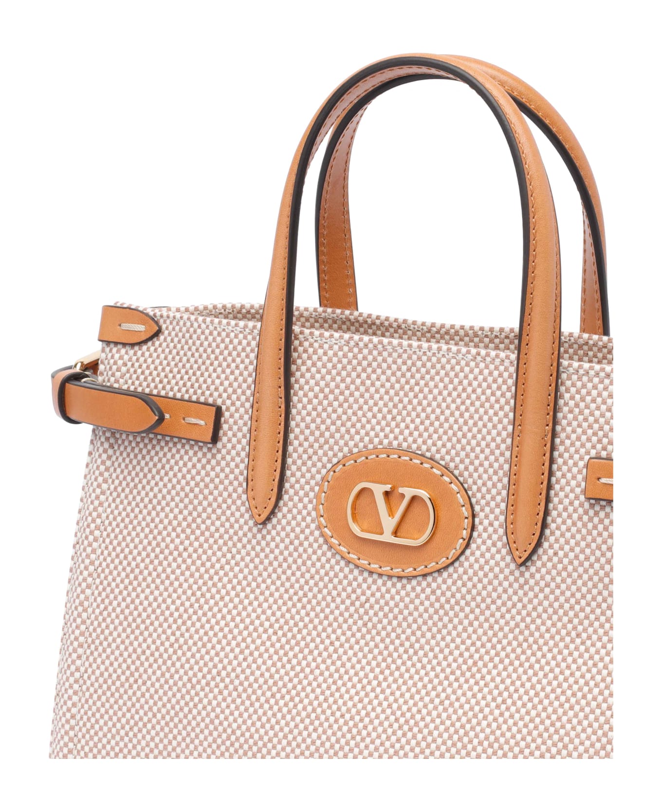 Valentino Garavani Small Antibes Tote Bag - Beige