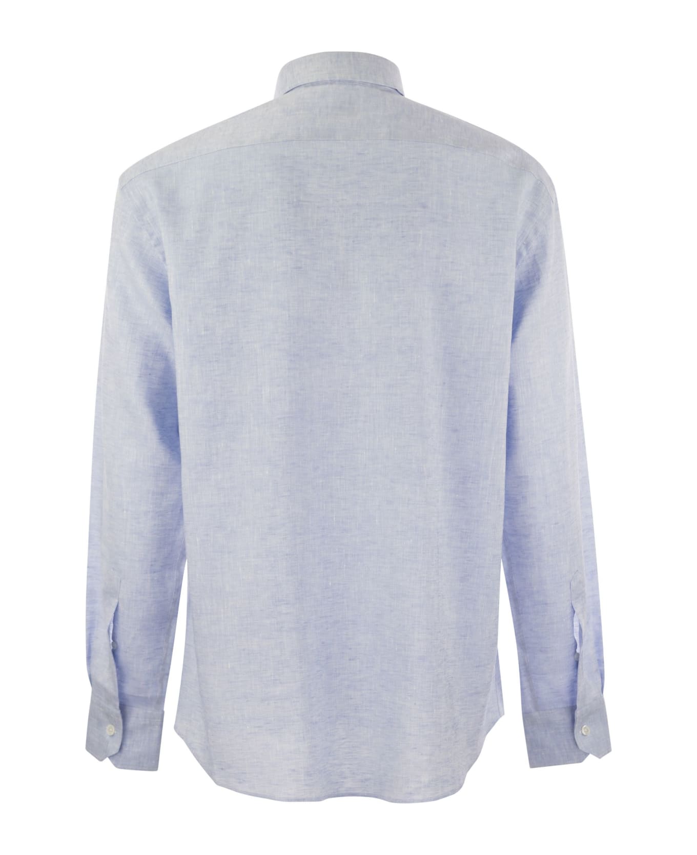 Fedeli Roby - Linen Shirt - Light Blue シャツ