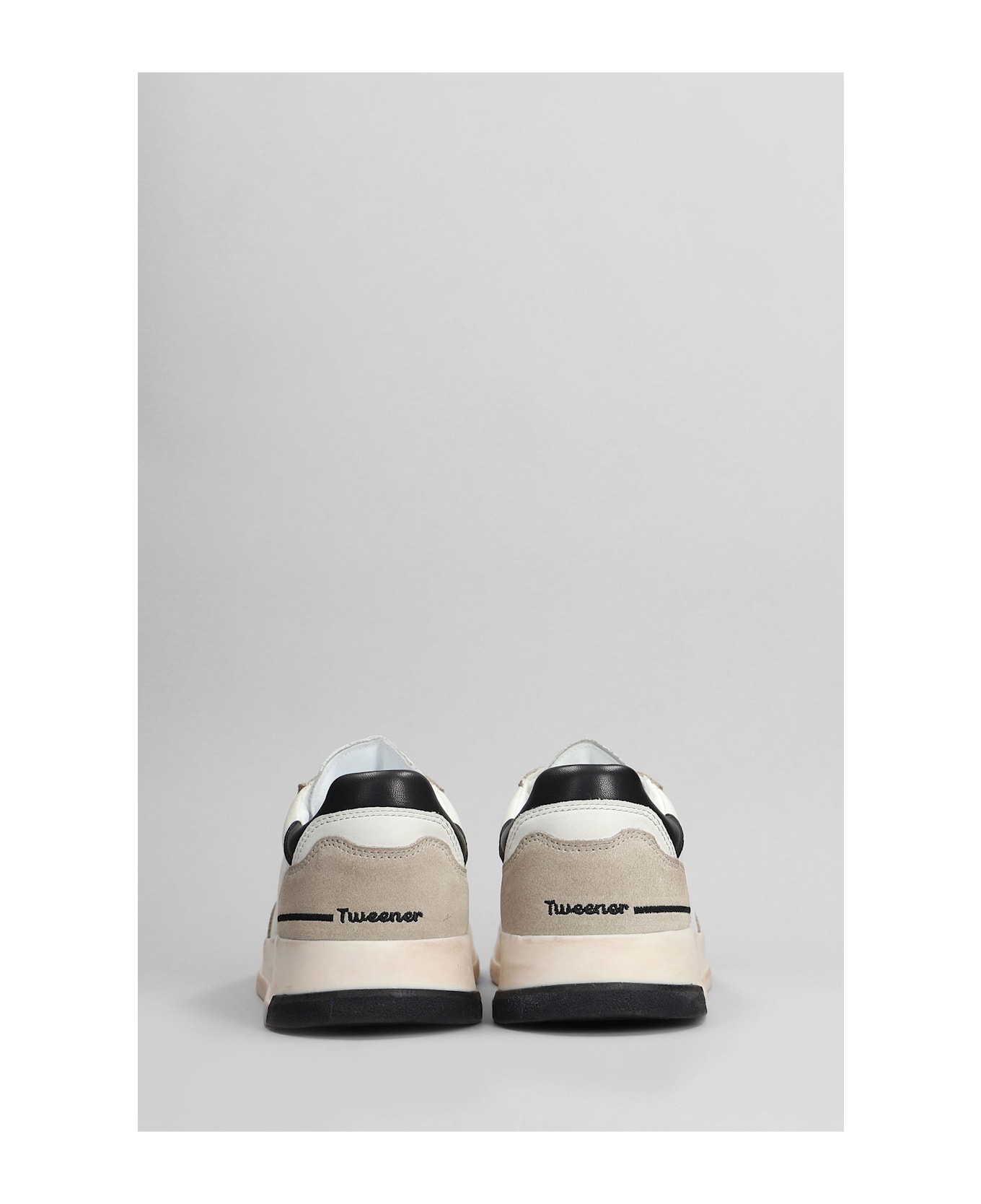 GHOUD Tweener Sneakers In White Suede And Leather - white